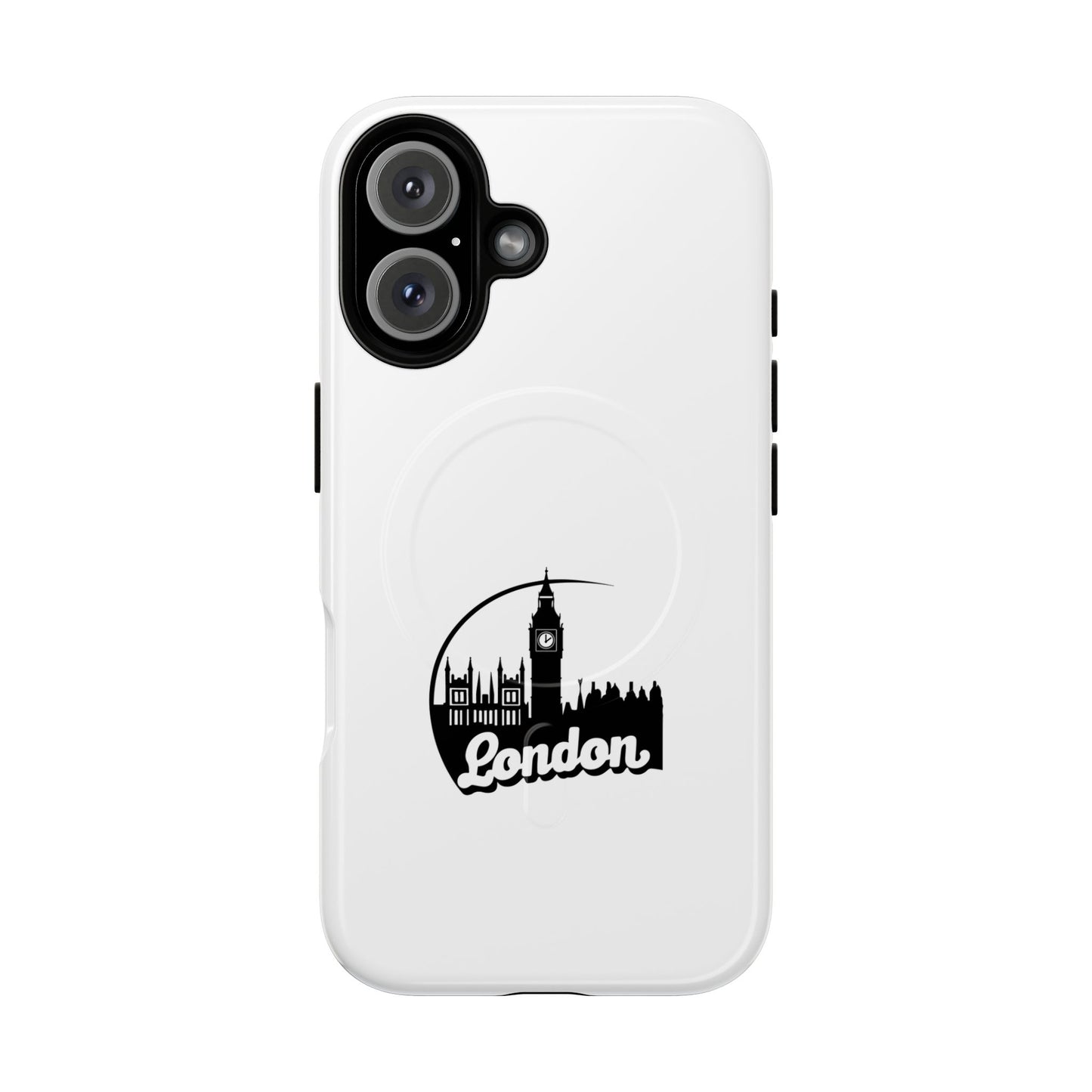 Stylish Tough Magnetic Phone Case with London Skyline, Unique Design, Perfect Gift for Travelers, Phone Protection, Customizable Accessories