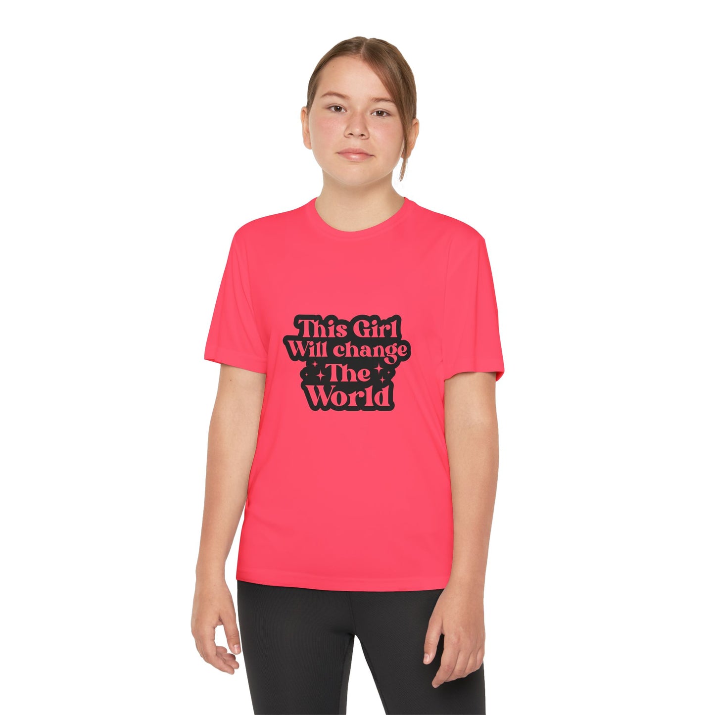 Empowering -Youth Tee: "This Girl Will Change The World"
