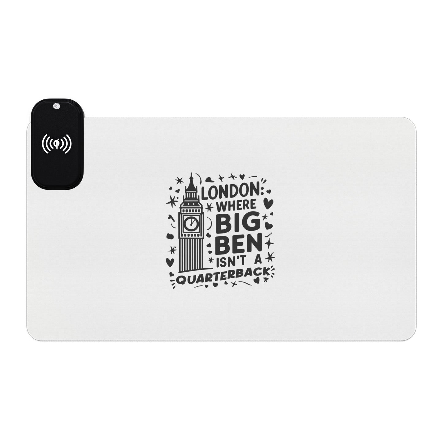 London's Dream - Big Ben - LED Gaming Mouse Pad, Wireless Charging