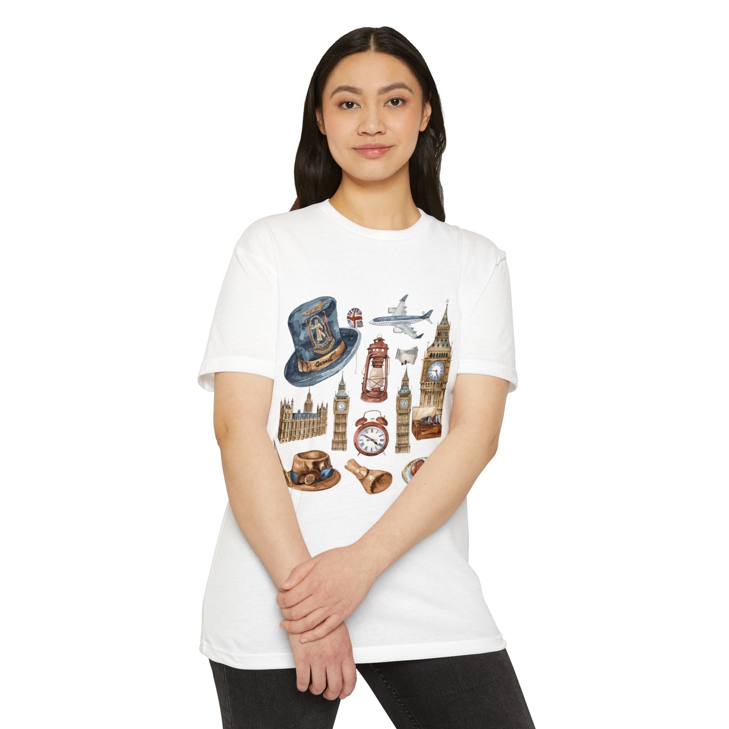 Unisex CVC Jersey T-shirt - From London to the Countryside - England’s Icons