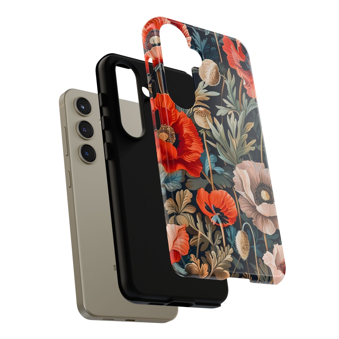 Floral Phone Case - Tough Cases, Flower Design, Chic Tech Accessories, Stylish Gifts, Unique Phone Protectors