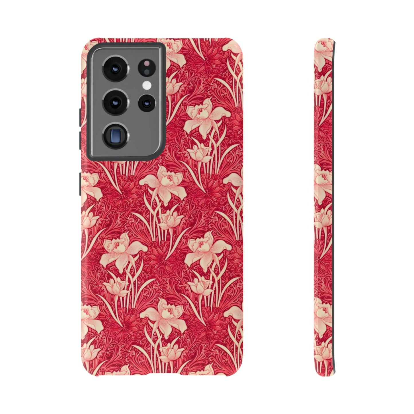 Floral Tough Phone Case - Durable, Stylish Accessory, Perfect Gift for Her, Floral Pattern, Customizable, Ideal for Daily Use