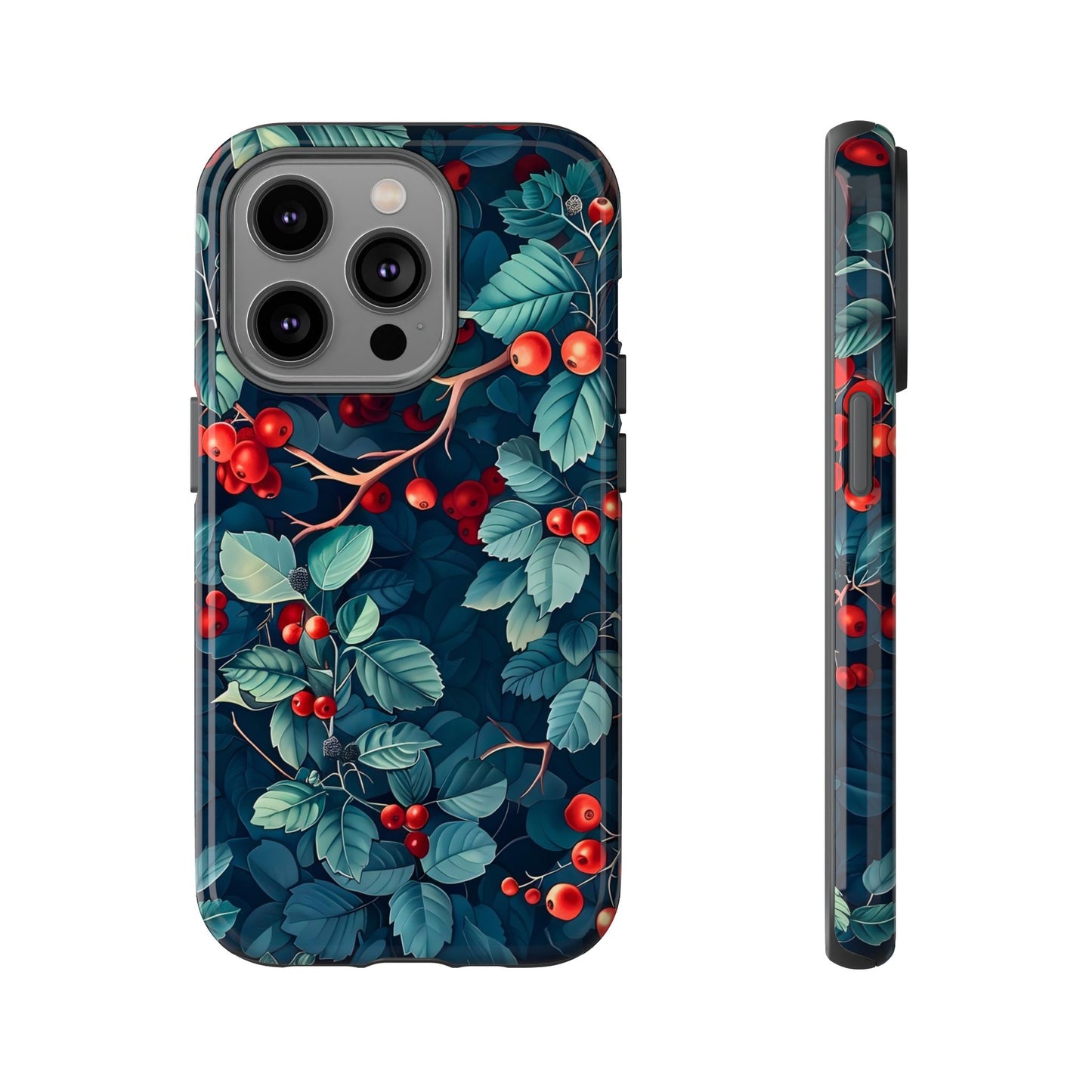 Berry Blossom Phone Case - Nature Lover's Gift, Floral Design, Cute Accessory for Spring, Unique Tech Cover, Perfect for Holidays