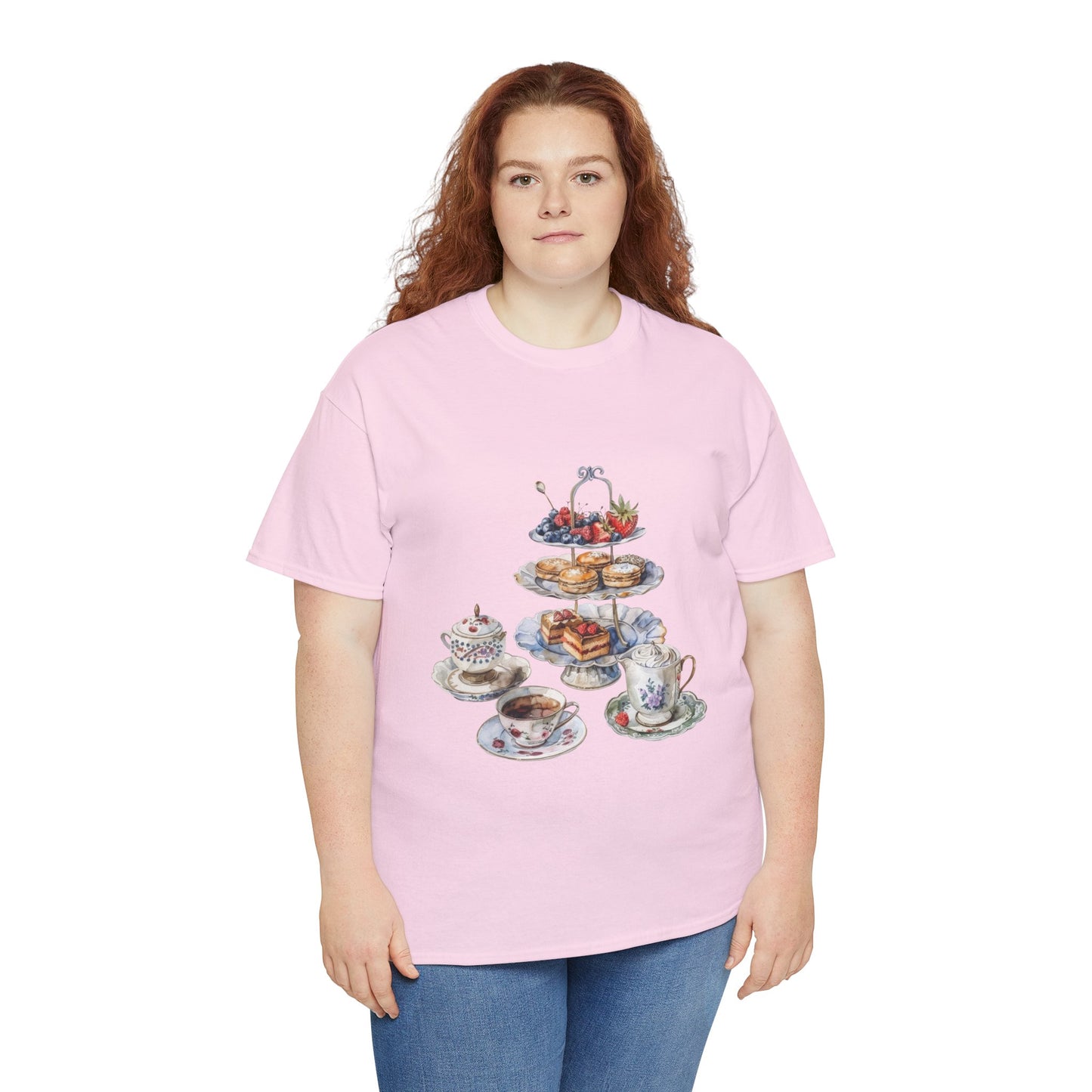 Unisex Heavy Cotton Tee - From Pies to Puddings - Classic British Dishes"