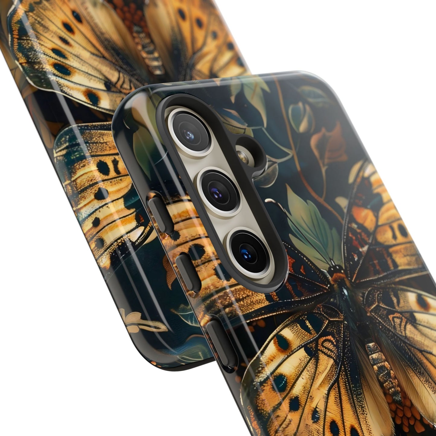 Butterfly Floral Phone Case, Tough Cases, Protective Cover, Unique Gift, Nature Lover, Art Print, Spring Decor