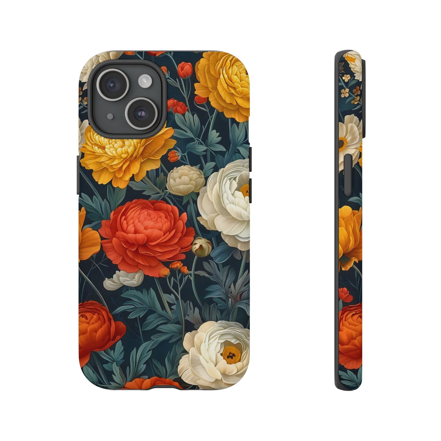 Floral Tough Case for Phones | Durable Floral Phone Cover, Boho Chic, Unique Gift for Her, Phone Protection, Flower Design