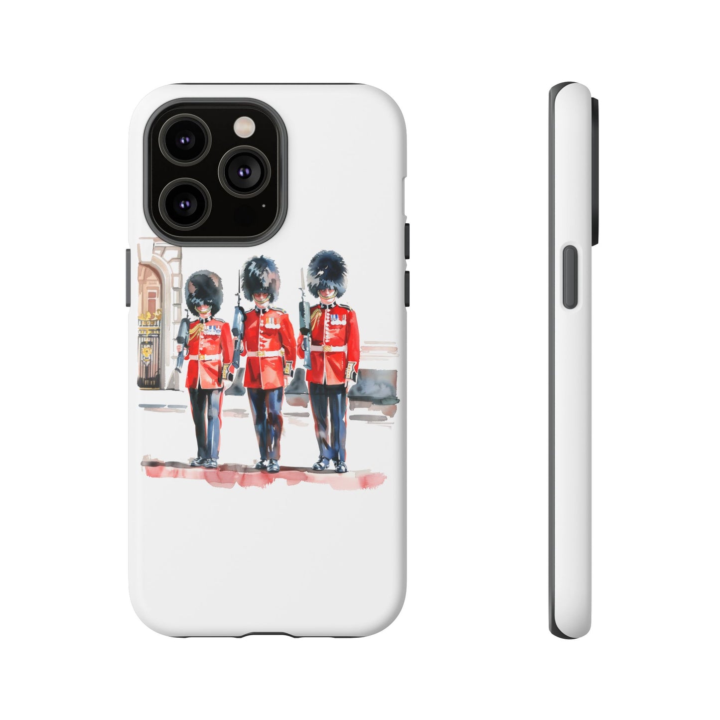 Phone Case with Royal Guard Design, Unique Cell Cover, London Souvenir, Tough Phone Case, Gift for Travelers, Stylish Street Photography