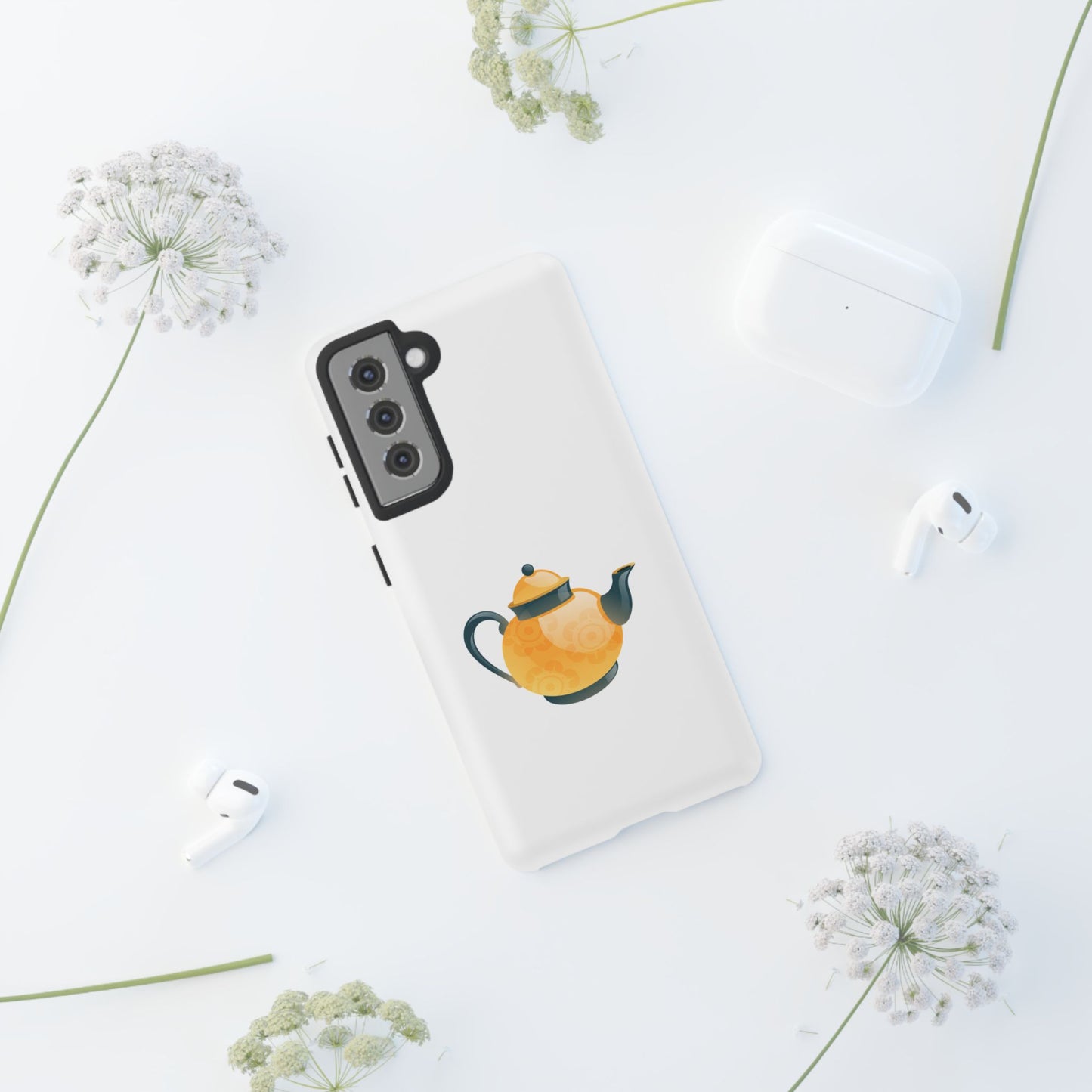 Stylish Phone Case with Teapot Design, Perfect Gift for Tea Lovers, Unique Accessory for Any Occasion, Durable Protection, Trendy Tech Gear