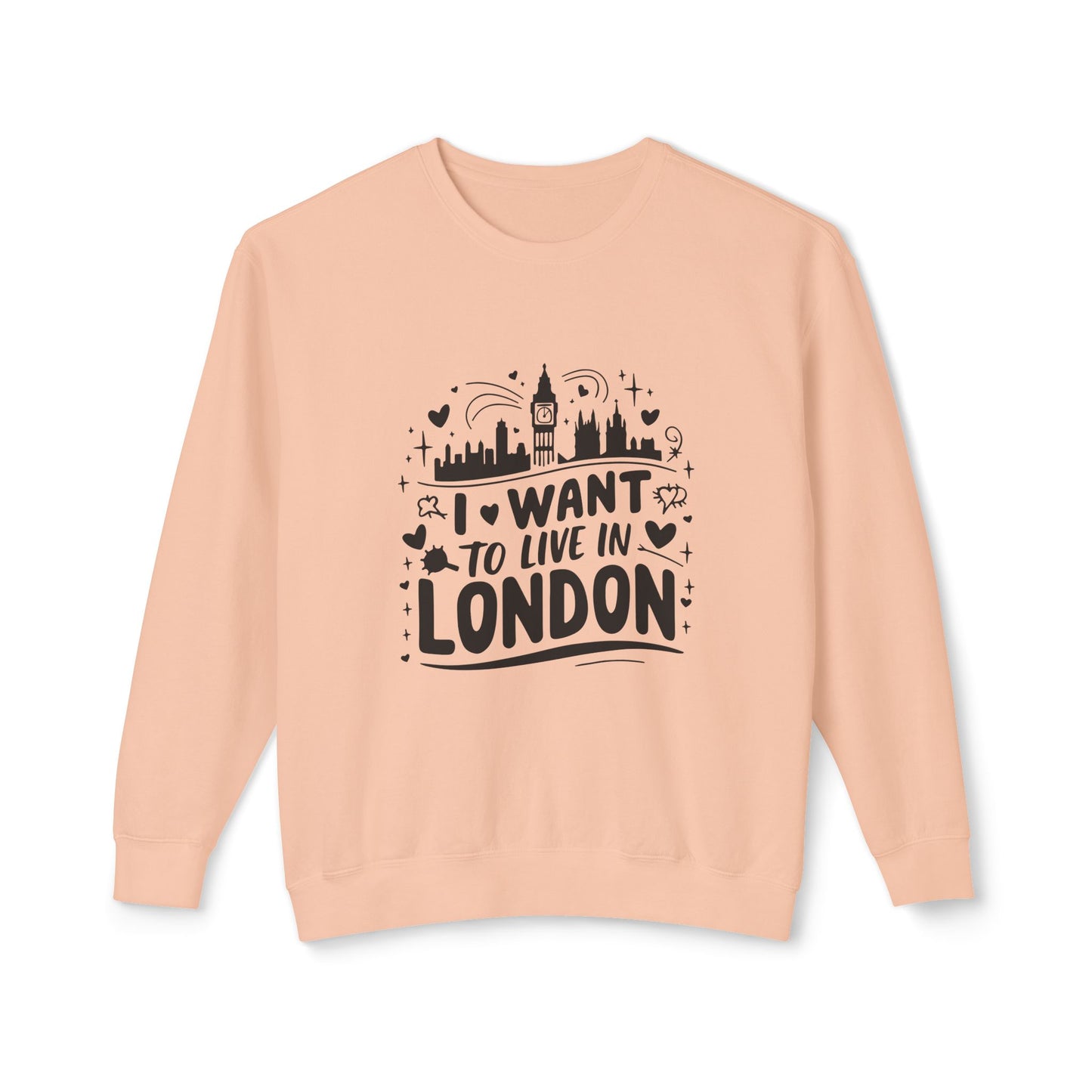 Unisex Lightweight Crewneck Sweatshirt - I want to live in London