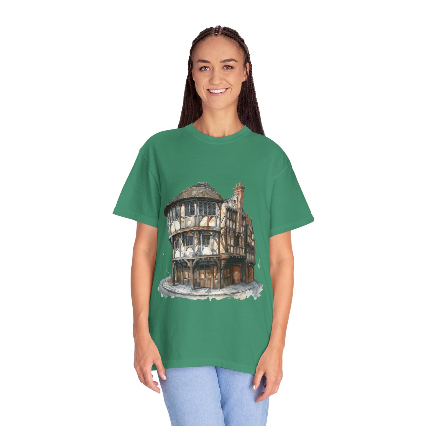 Unisex Garment-Dyed T-shirt - Cheers to Tradition - The Classic British Pub