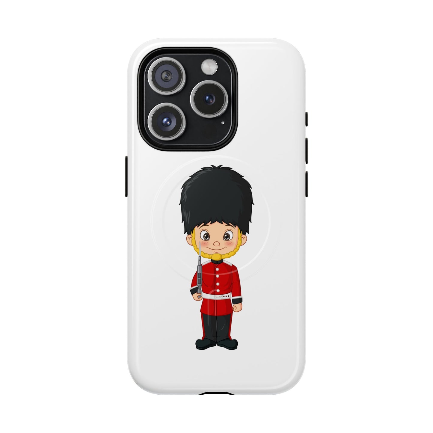 Cute Royal Guard Magnetic Phone Case, Kid's Phone Cover, Tough Magnetic Cases, Unique Gift for Kids, Birthday Gift Ideas