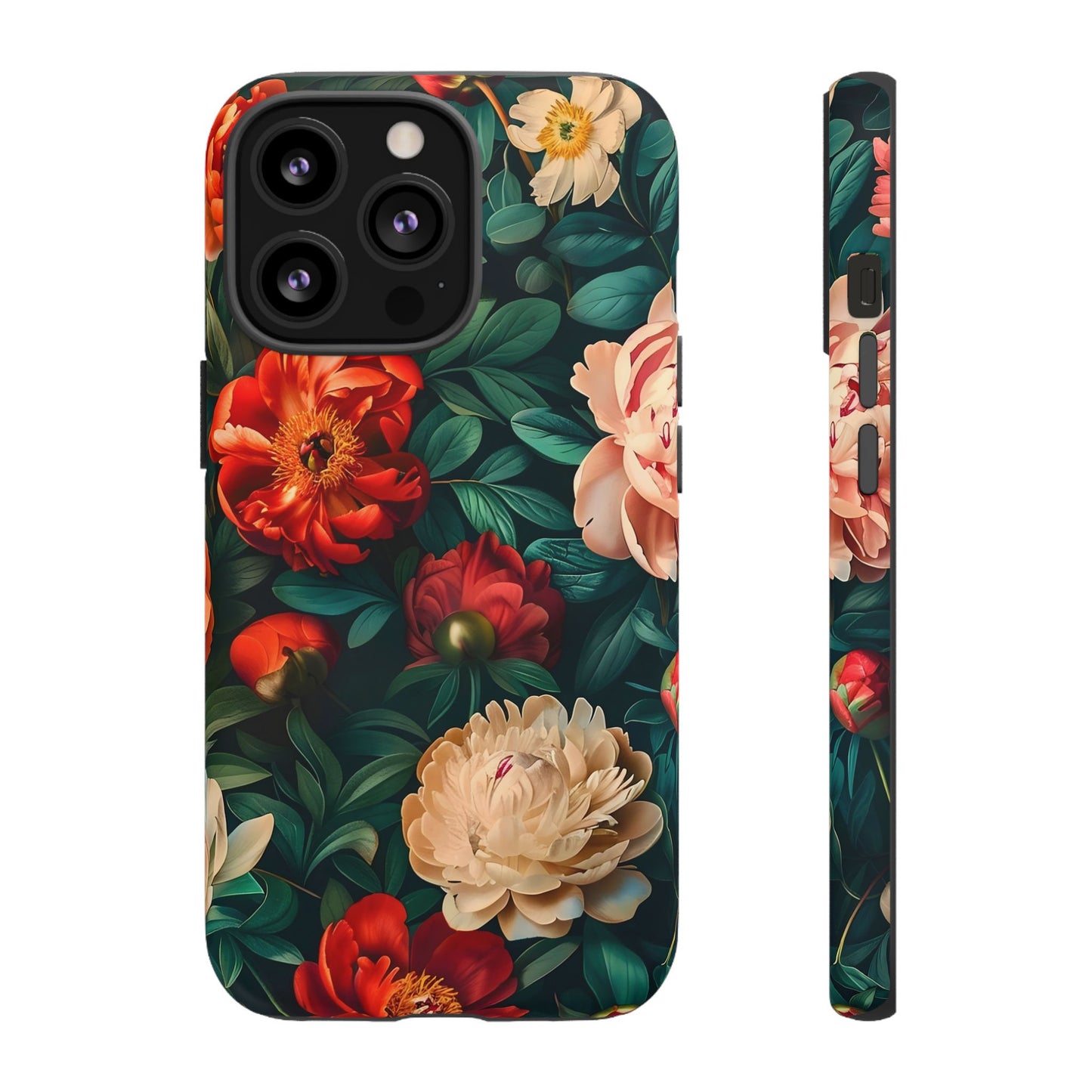 Floral Phone Case - Tough Cases, Vibrant Protection, Gift for Her, Cute Floral Design, Trendy Accessory, Perfect for Spring