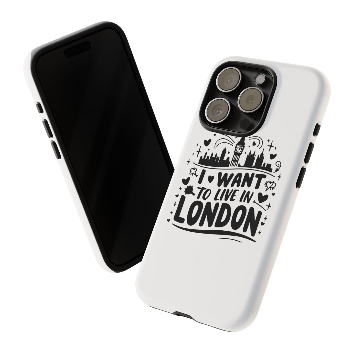 London City iPhone Case, Tough Phone Cover, Travel Gift, London Souvenir, Adventure Accessory, Wanderlust Decor
