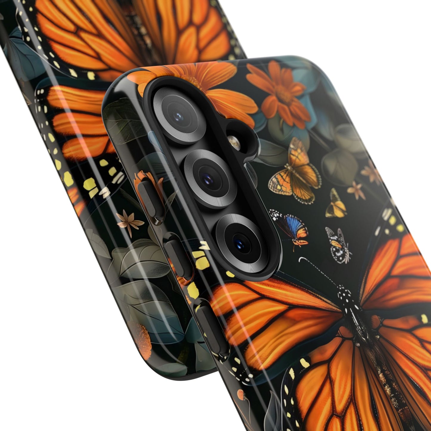 Monarch Butterfly Phone Case, Tough Cases, Nature Lover Gift, Floral Mobile Cover, Eco-Friendly Phone Accessory, Butterfly Design