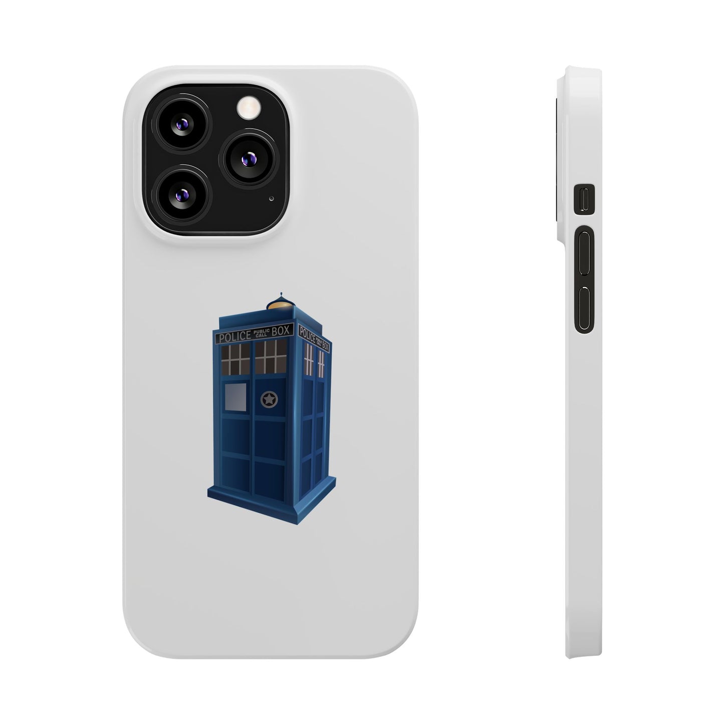 Doctor Who TARDIS Slim Phone Cases, Sci-Fi Phone Covers, Whovian Gifts, Geeky Accessories, Birthday Presents, Fun Tech Gear