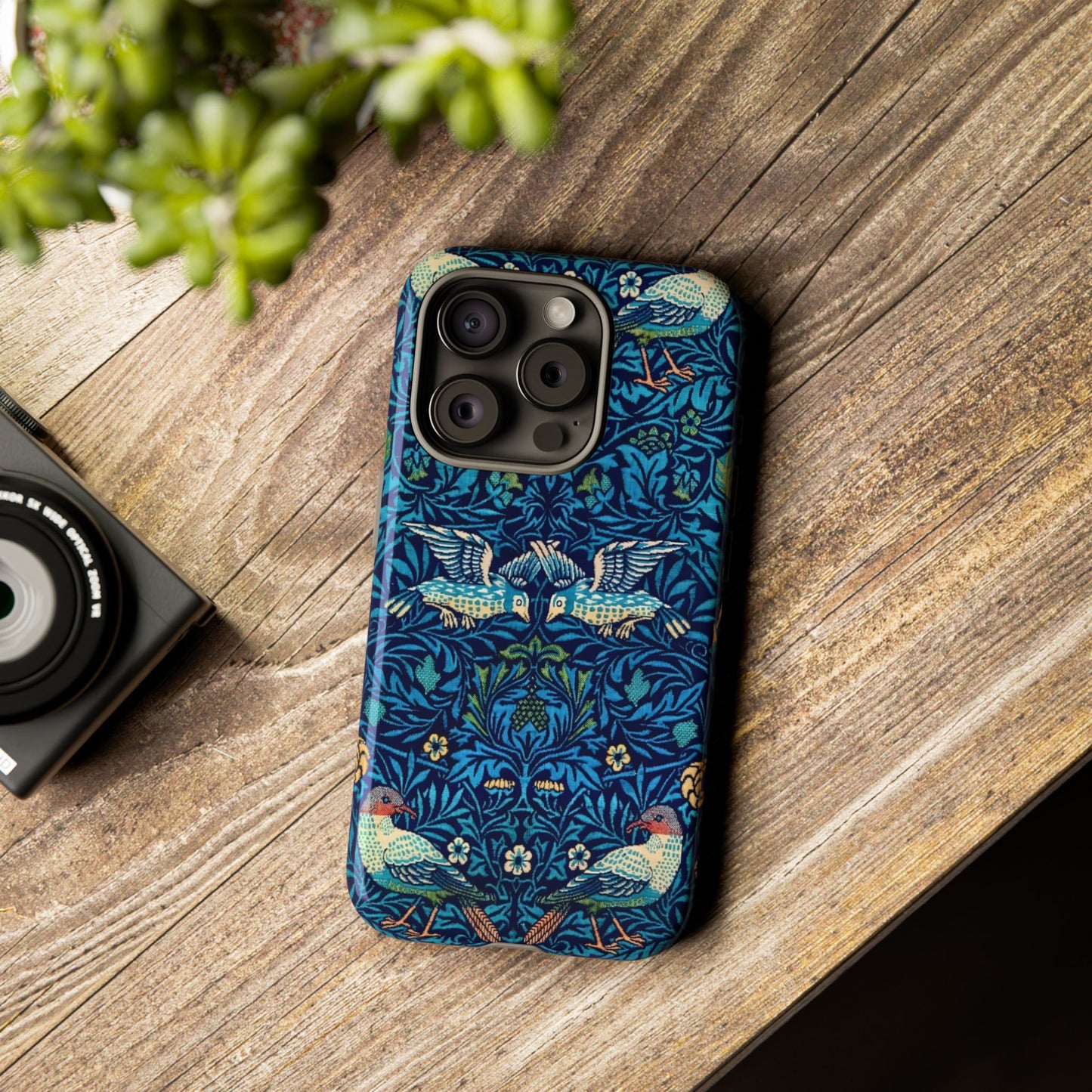 Elegant Bird Pattern Phone Case | Nature Lover Gift, Stylish Mobile Cover, Floral Design, Eco-Friendly, Unique Cell Phone Protector