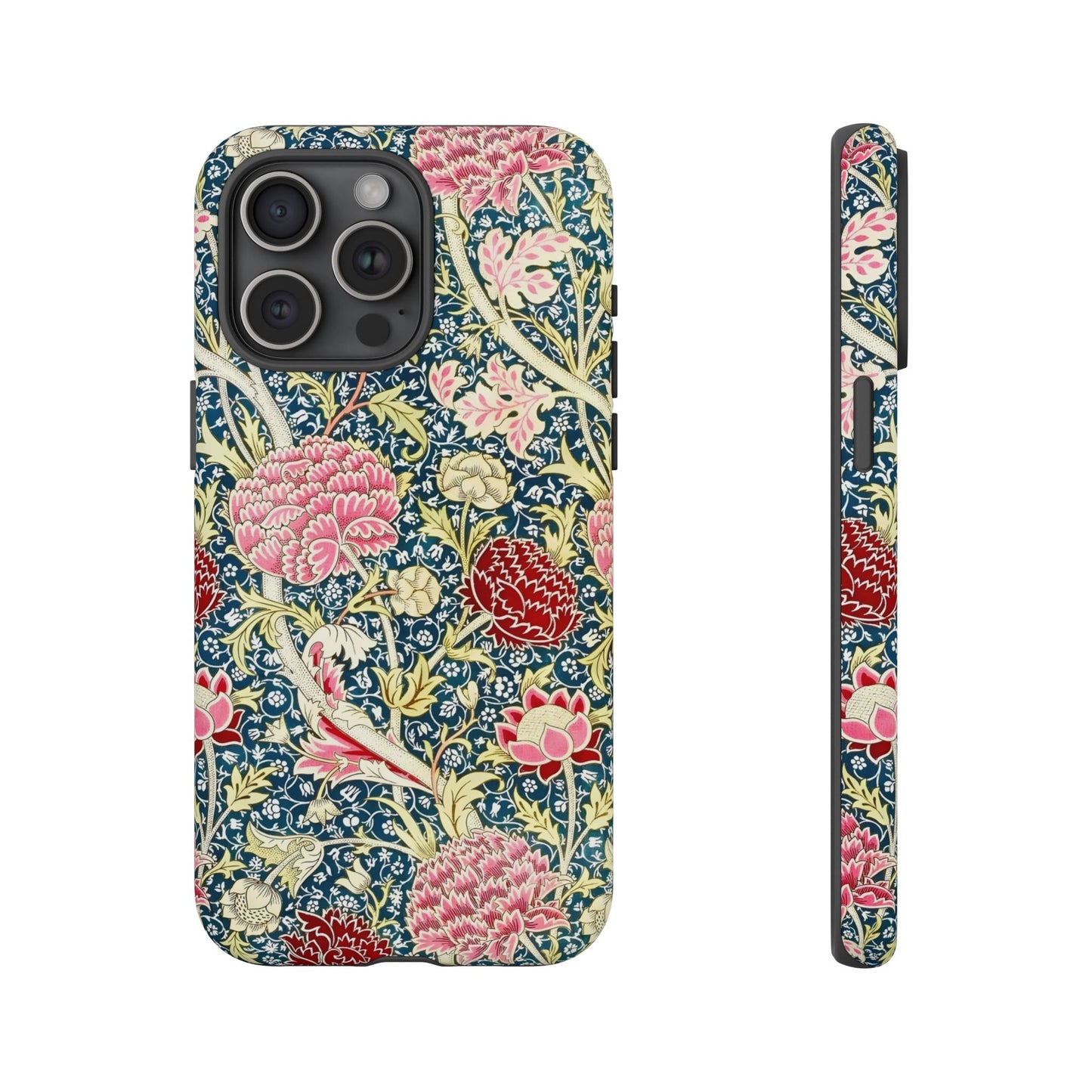 Floral Phone Case, Tough Cases, Durable Phone Cover, Stylish Phone Protector, Gift Idea for Nature Lovers, Floral Pattern Tech Accessories