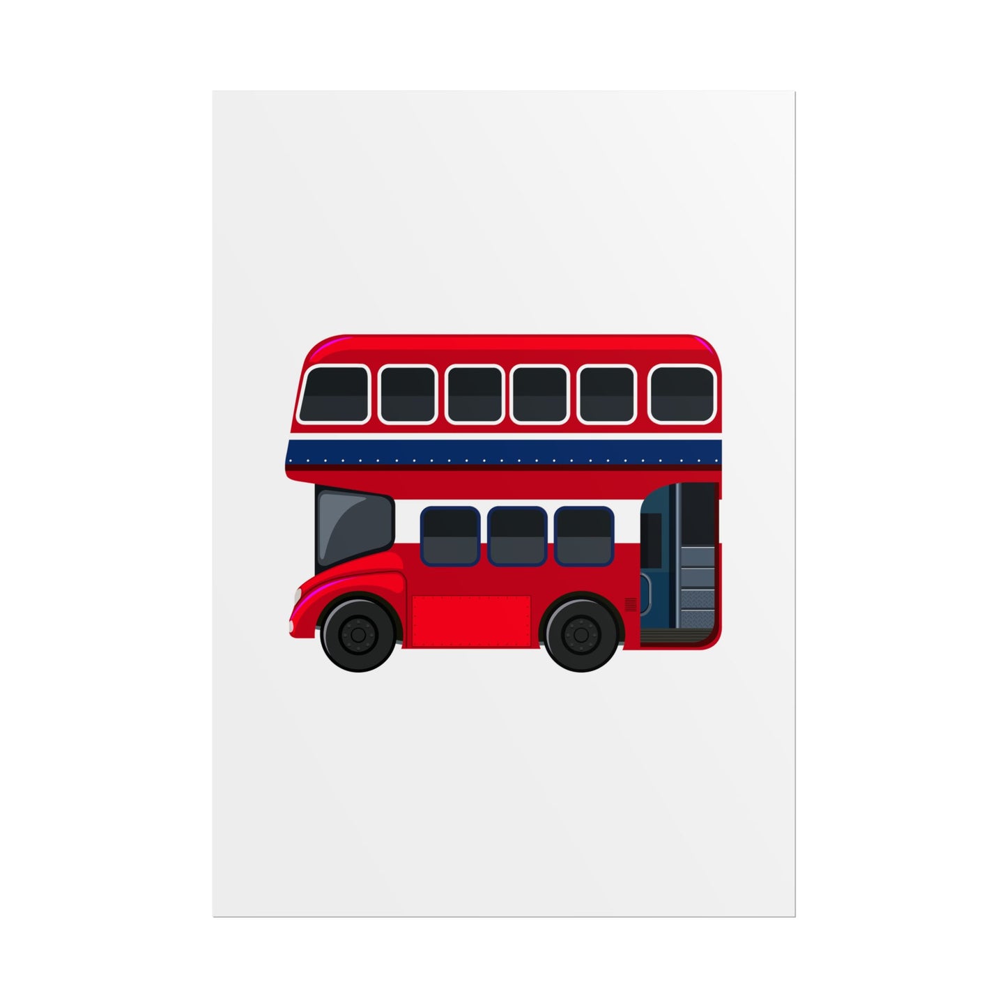 Red Double Decker Bus Rolled Posters