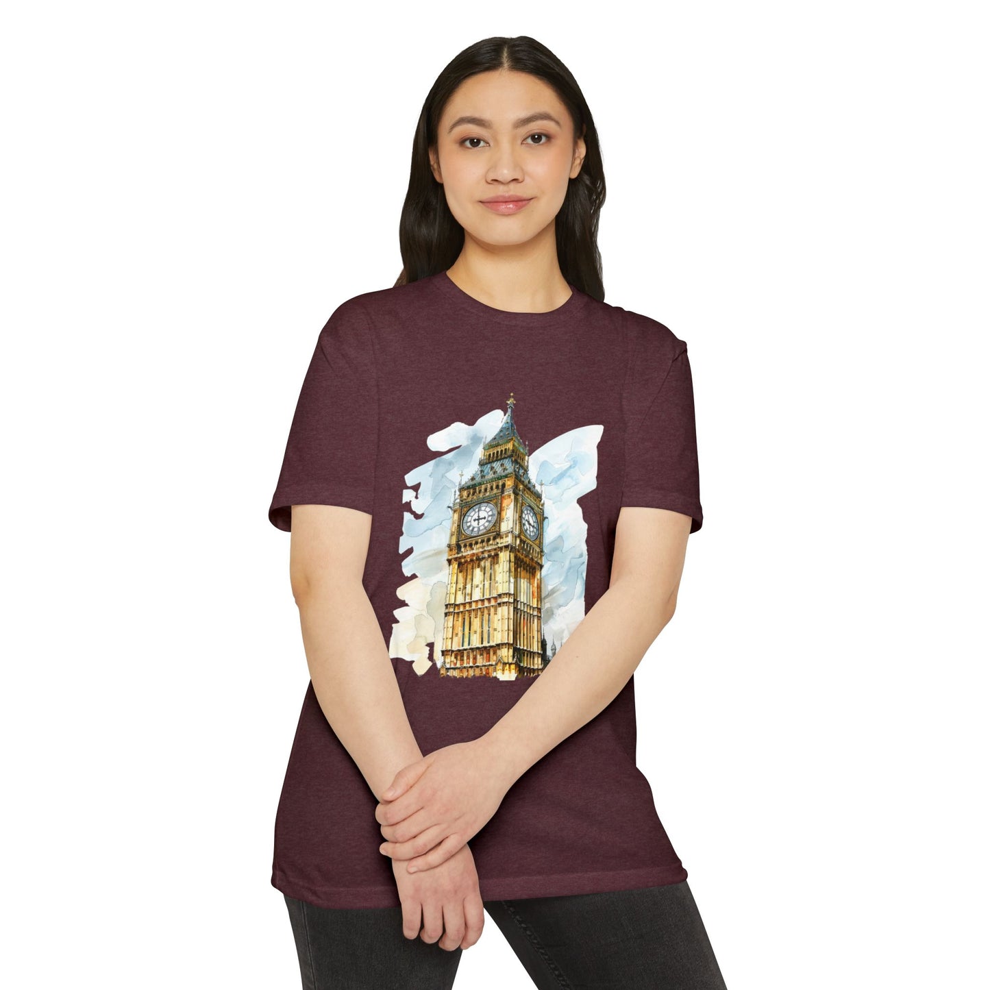 Unisex CVC Jersey T-shirt - Timeless Icon - The UK’s Famous Clock Tower