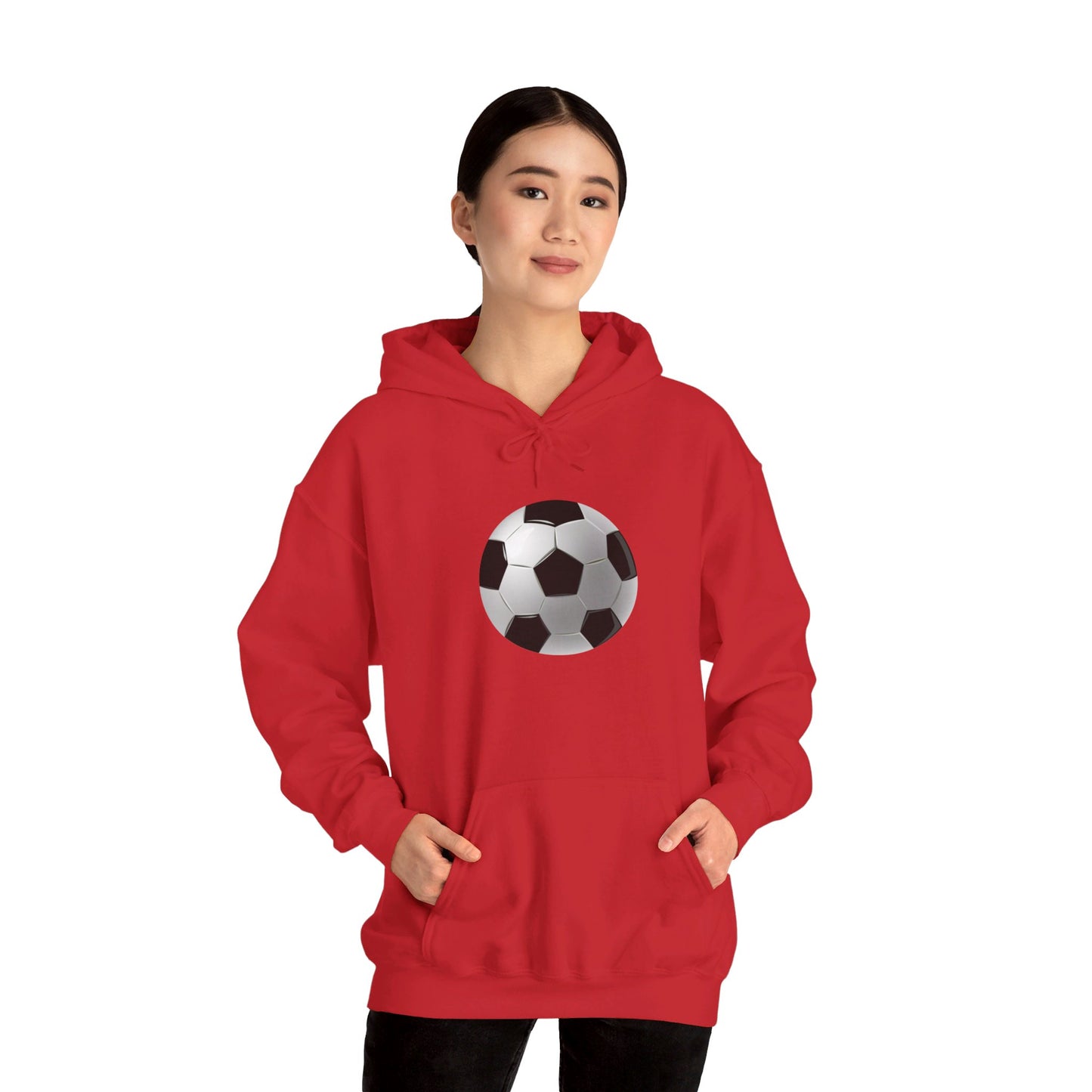 Dynamic Football Design - Sports Passion and Energetic Unisex Heavy Blend™ Hooded Sweatshirt