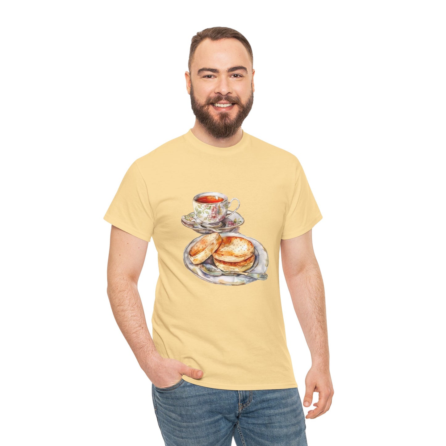 Unisex Heavy Cotton T-Shirt - Traditional British Food