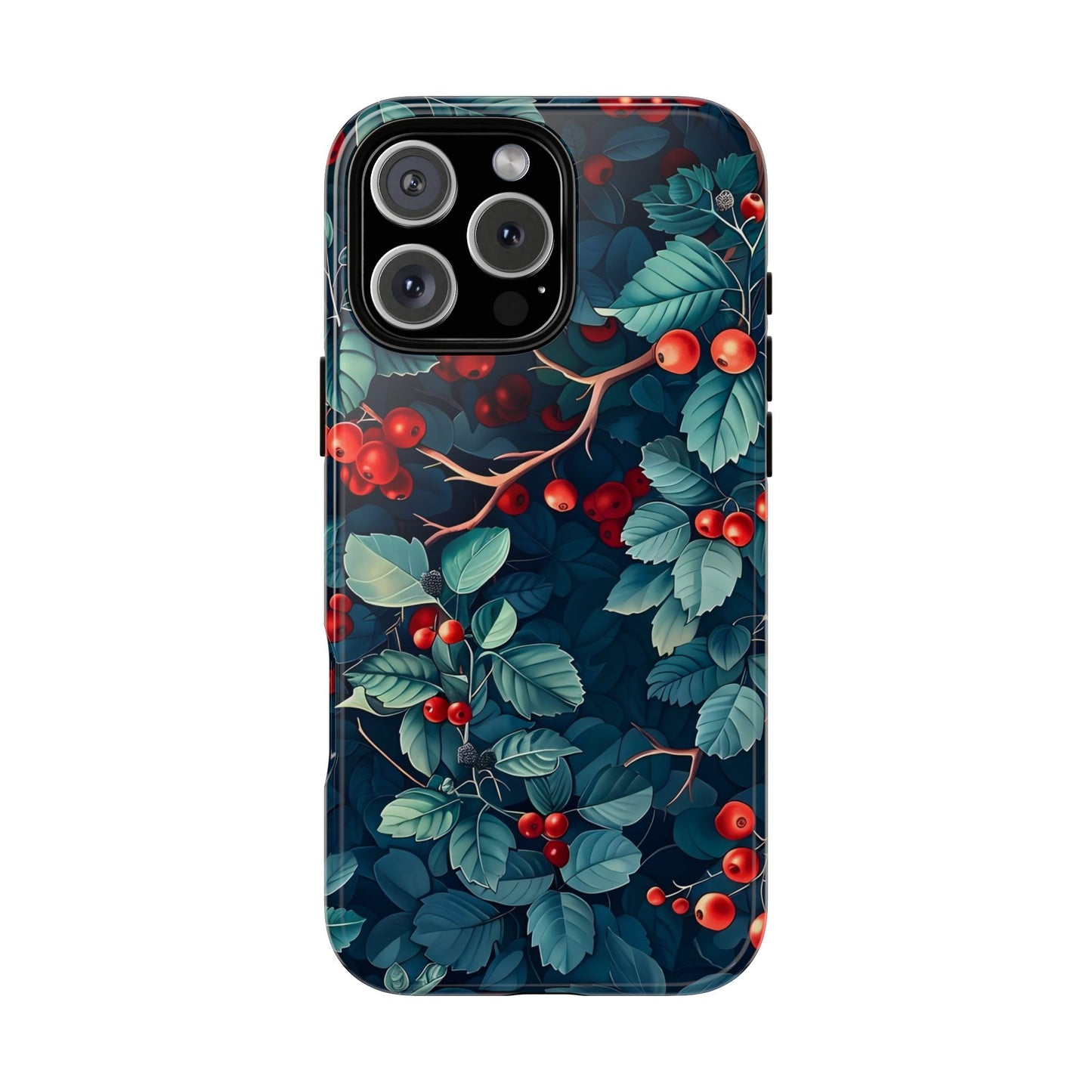 Berry Blossom Phone Case - Nature Lover's Gift, Floral Design, Cute Accessory for Spring, Unique Tech Cover, Perfect for Holidays