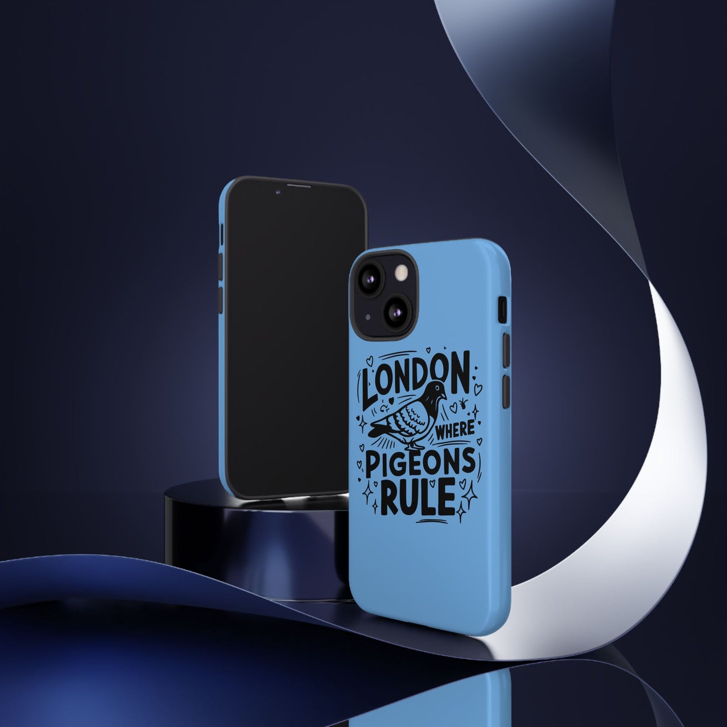 London Pigeon Phone Case, Urban Art Accessory, Tough Phone Cover, Gift for Bird Lovers, London Souvenir, Unique Cell Phone Case