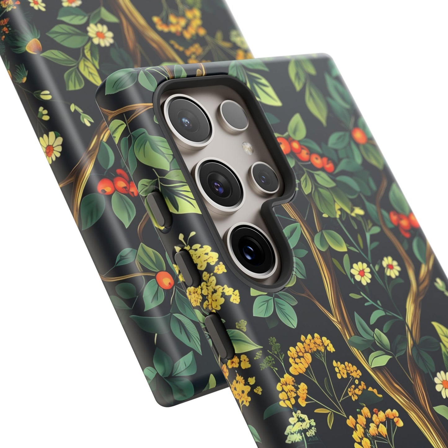 Floral iPhone Case, Nature Inspired Tough Case, Botanical Phone Cover, Eco-Friendly Gift, Unique Floral Design