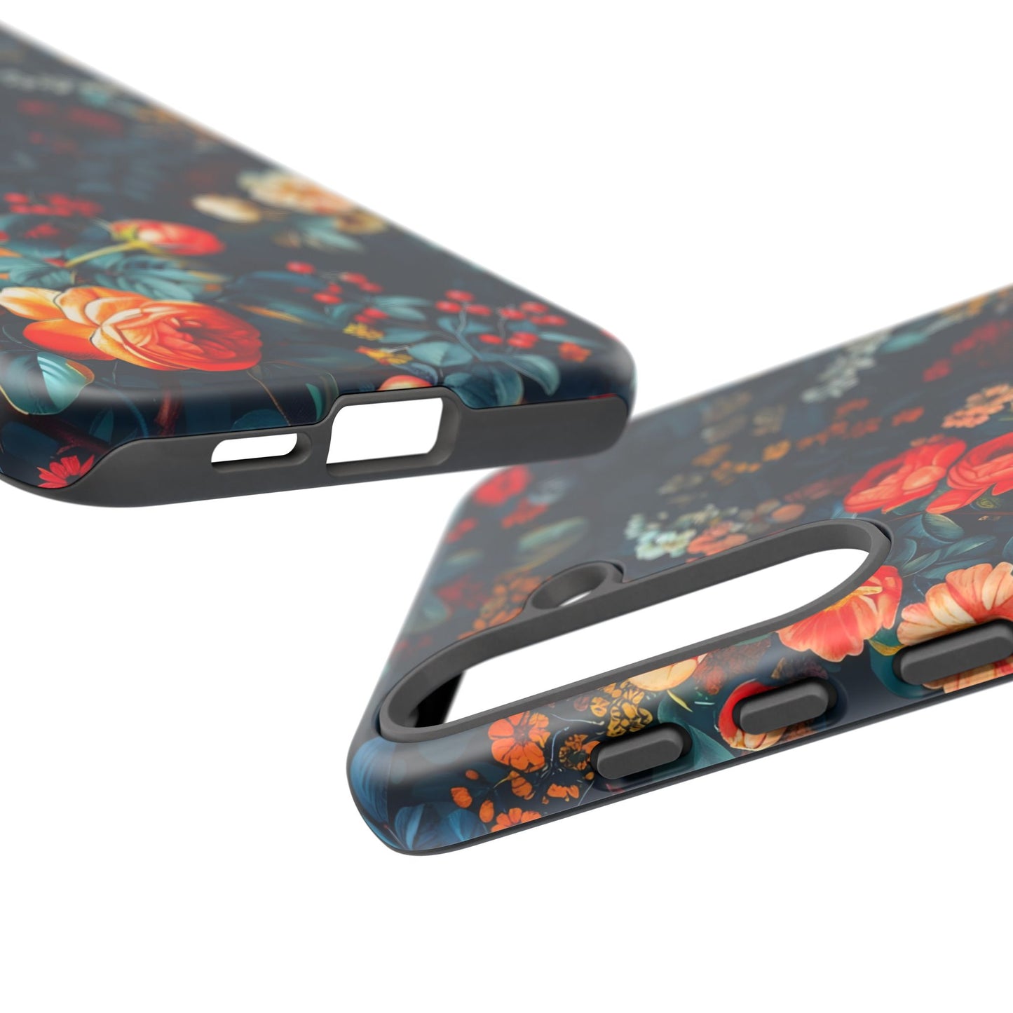 Floral Phone Case - Tough Cases, iPhone Protection, Elegant Floral Design, Gift for Her, Stylish Tech Accessory