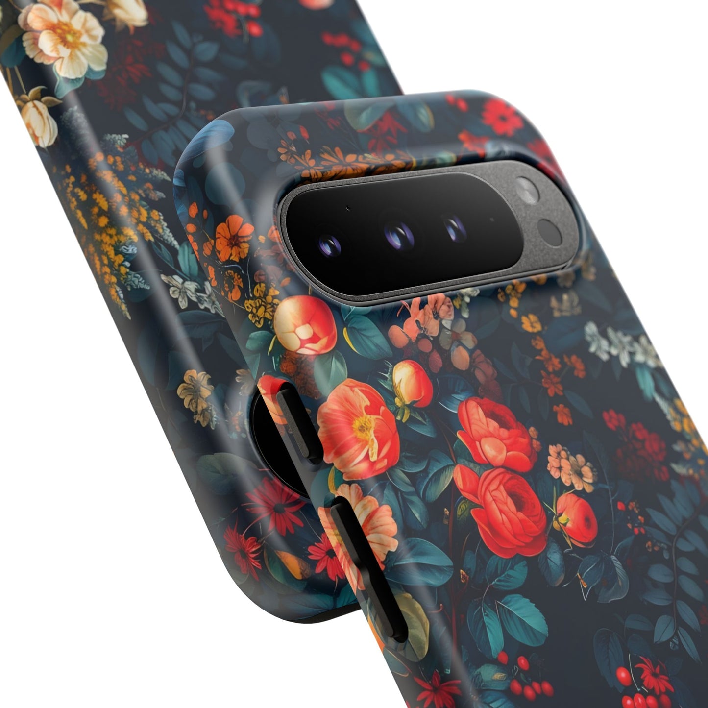 Floral Phone Case - Tough Cases, iPhone Protection, Elegant Floral Design, Gift for Her, Stylish Tech Accessory