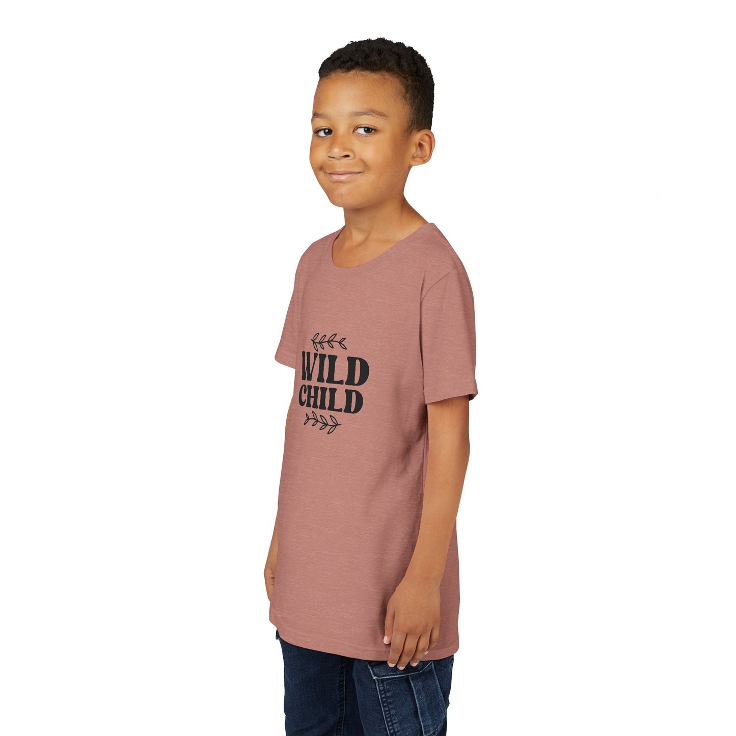 Youth Short Sleeve Tee - The Wild Child Living Life Fearlessly and Embracing Every Adventure - Fun & Adventurous T-Shirt for Kids
