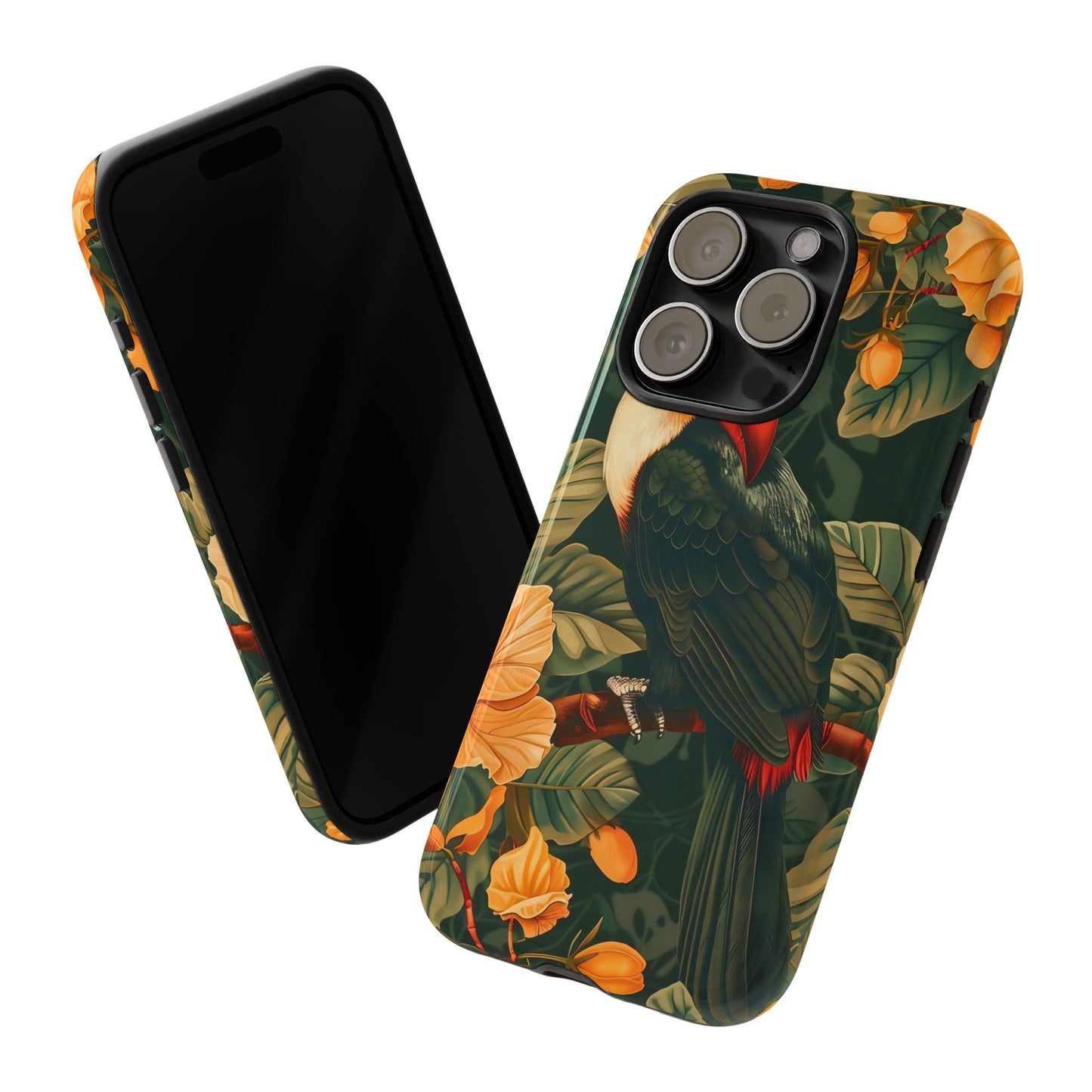 Tropical Toucan Phone Case, Exotic Bird Cover, Nature Lover Gift, Eco-Friendly Design, Customizable Tech Accessory
