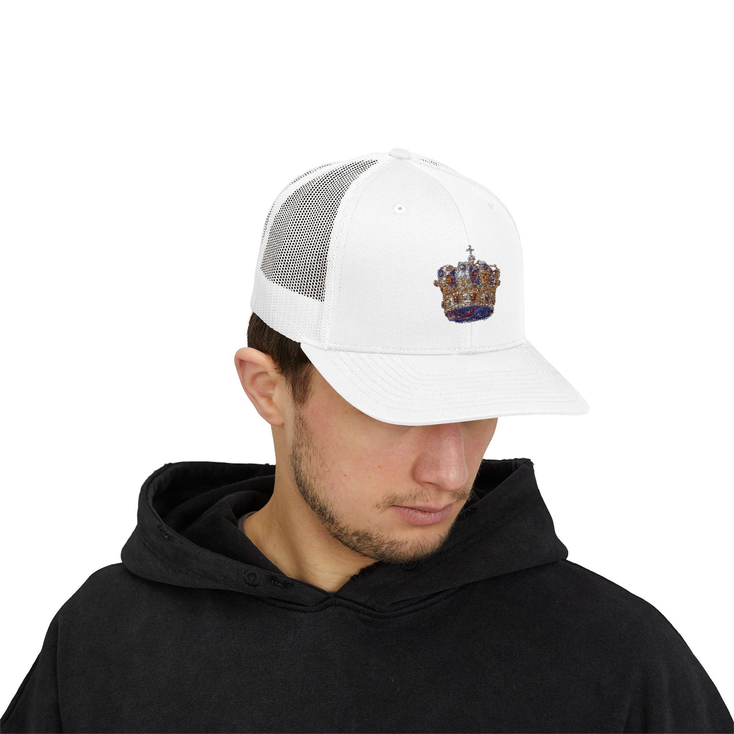 Sparkling Crown Snapback Trucker Cap | Stylish Hat for Festivals, Parties, Birthdays, Outdoor Adventures, and Everyday Wear