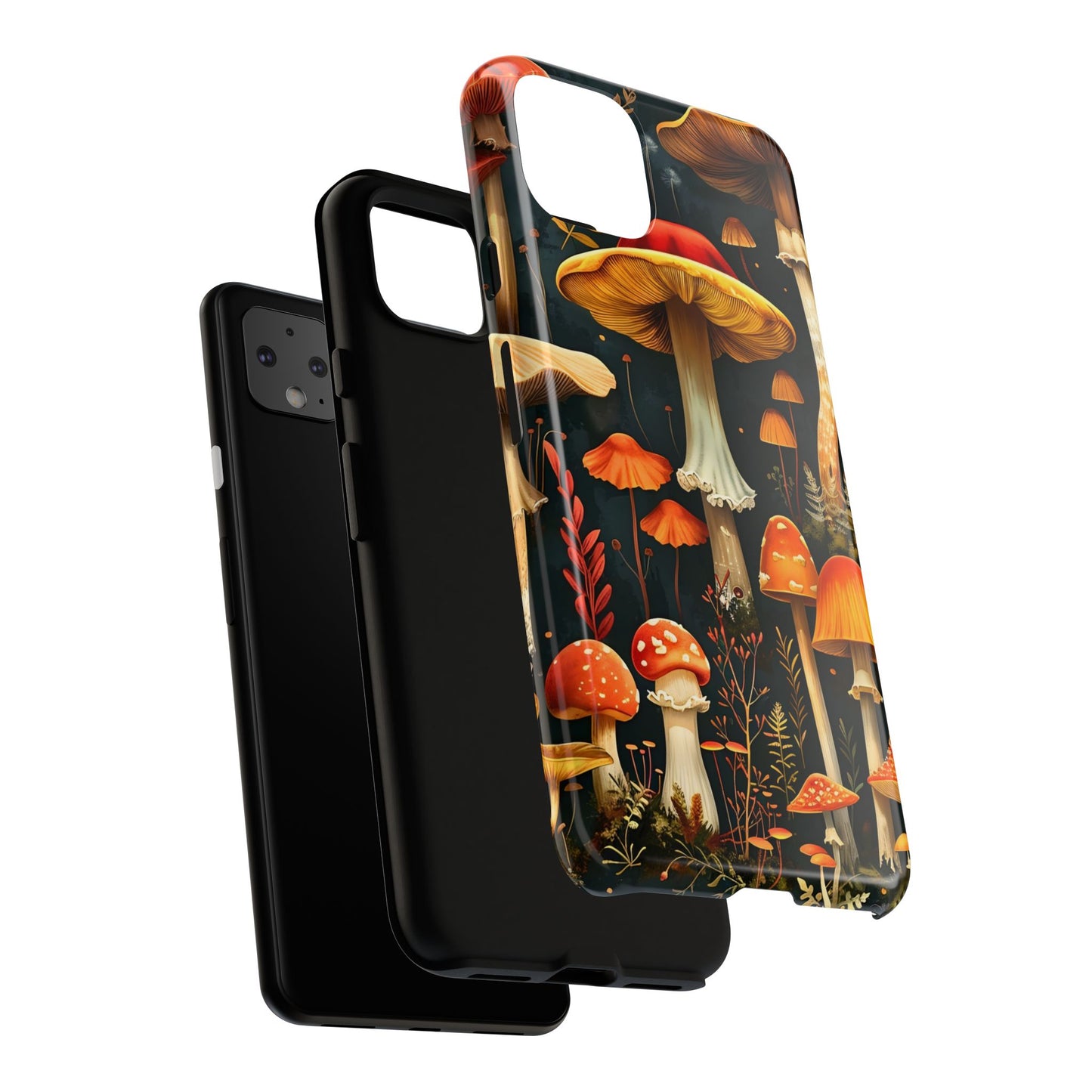 Whimsical Mushroom Phone Case | Tough Cases – Unique Nature Design, Eco-Friendly Cover, Gift for Nature Lovers, Phone Accessory, Fall Decor