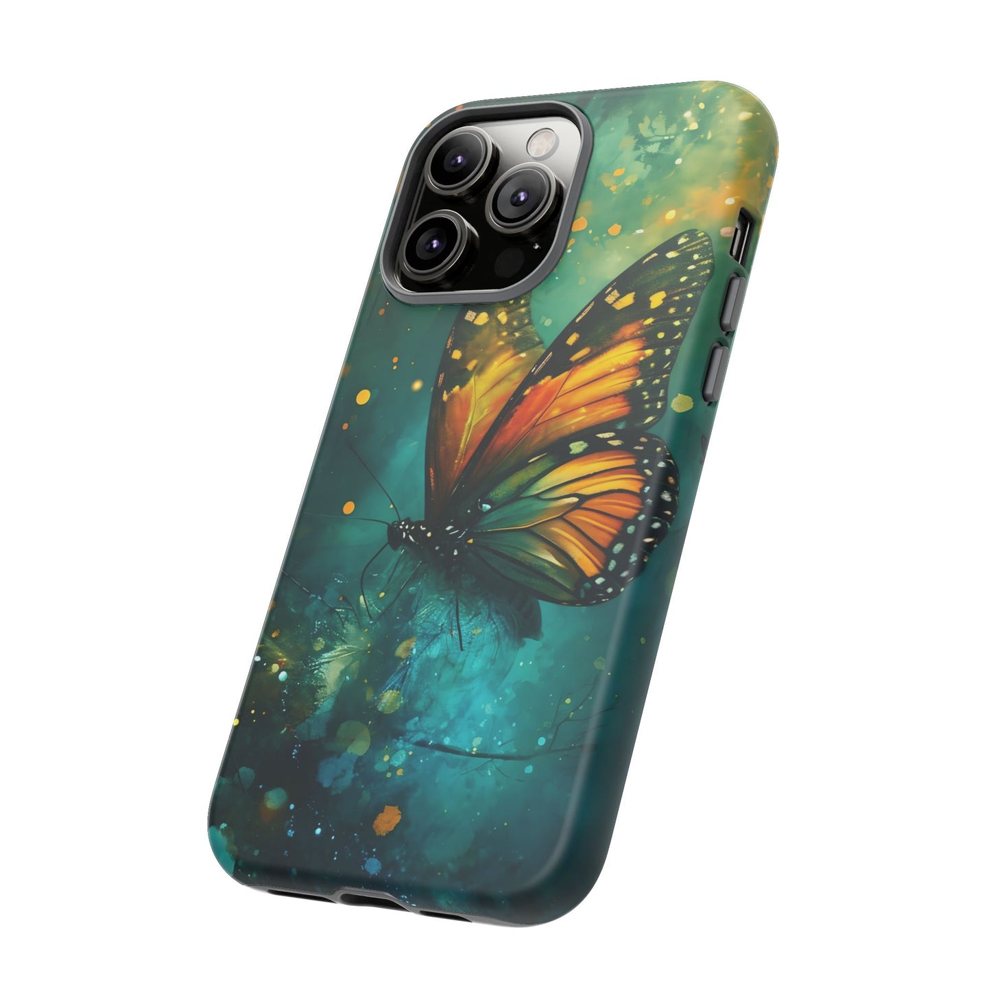 Colorful Butterfly Phone Case, Tough Cases for iPhone and Samsung, Cute Tech Accessories, Nature Lovers Gift, Vibrant Floral Design