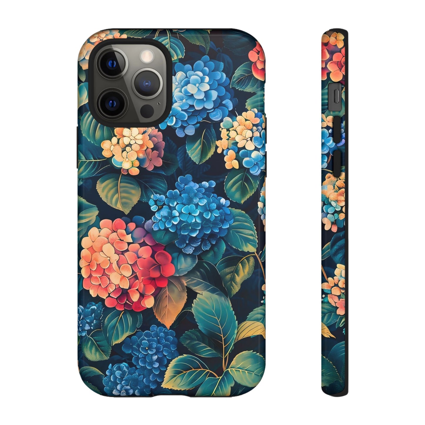 Floral Tough Phone Case, Durable Smartphone Cover, Flower Design, Gift for Her, Stylish Protection