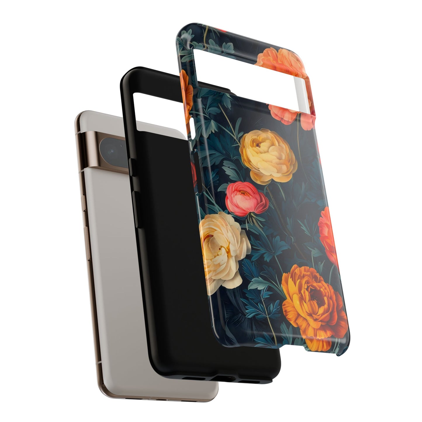 Floral Phone Case - Tough Cases, Stylish Protection, Gift for Flower Lovers, Customizable Cover, Floral Design Mobile Accessory
