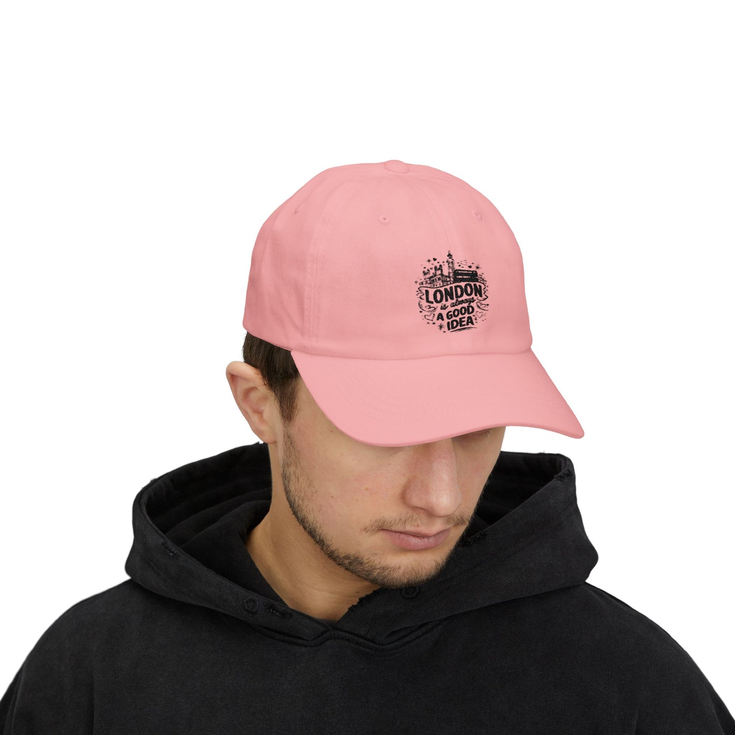 Stylish Classic Dad Cap with London Design, Casual Hat for Travel Lovers, Father's Day Gift, Summer Accessory, Unisex Cap