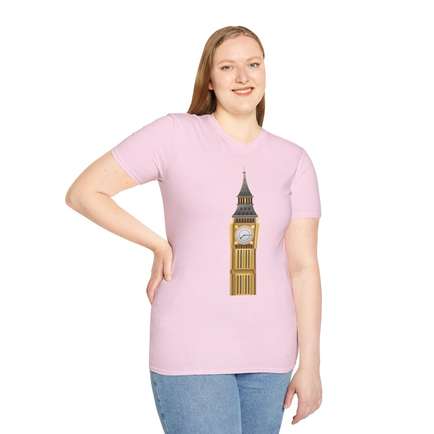 Unisex Softstyle T-Shirt - London's Landmark - The Iconic Clock Tower