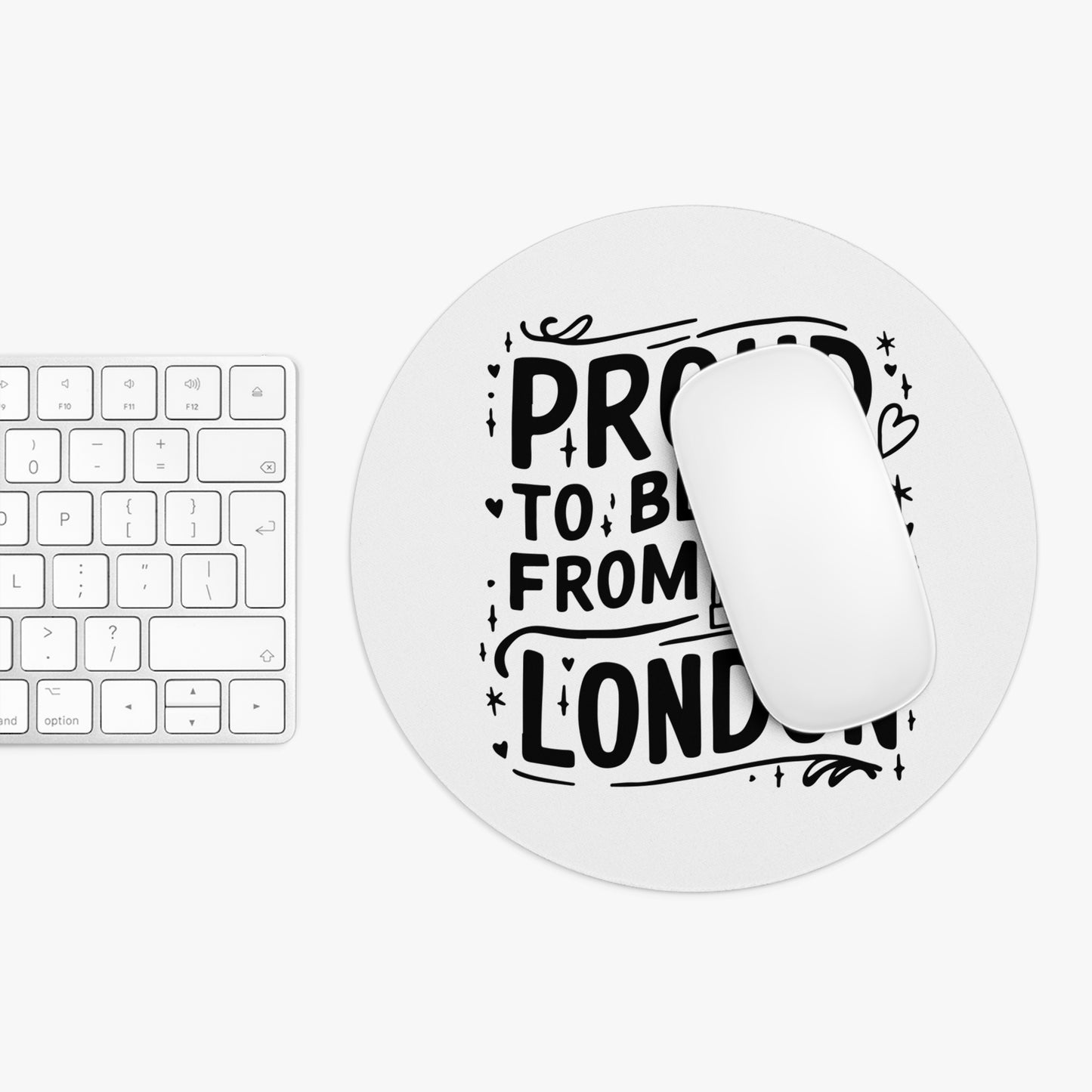 Proud to be From London Mouse Pad, London Gift, British Office Decor, Travel Souvenir, Computer Accessory, Home Workspace