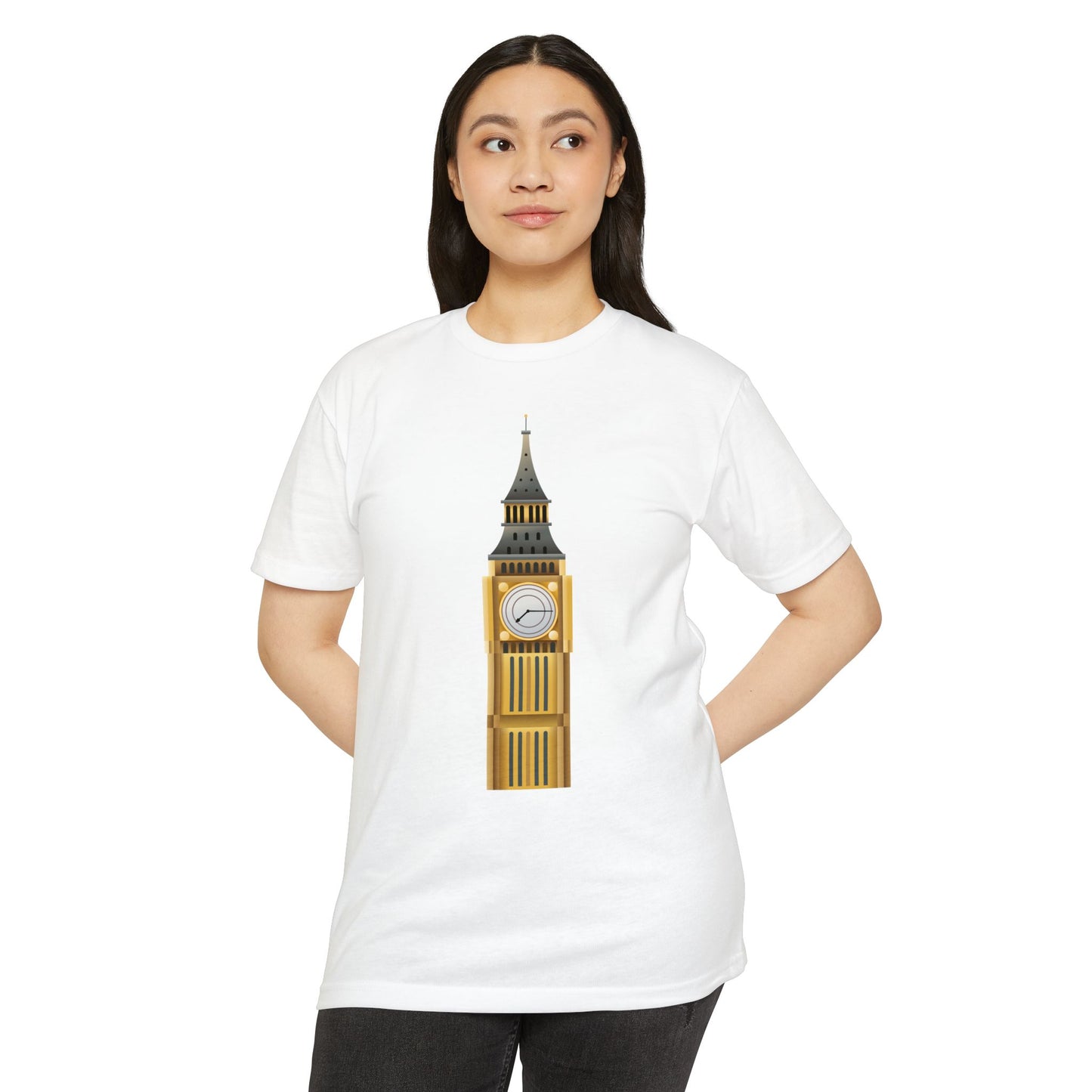 Unisex CVC Jersey T-shirt - London's Landmark - The Iconic Clock Tower
