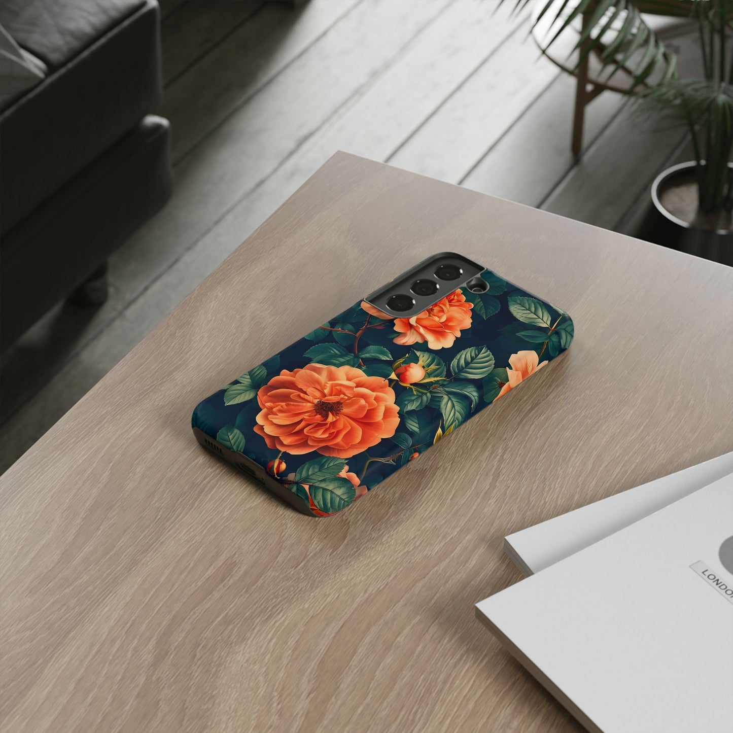 Floral Phone Case, Tough Cases for Nature Lovers, Botanical Design, Phone Protection, Gift for Her, Trending Floral Accessories
