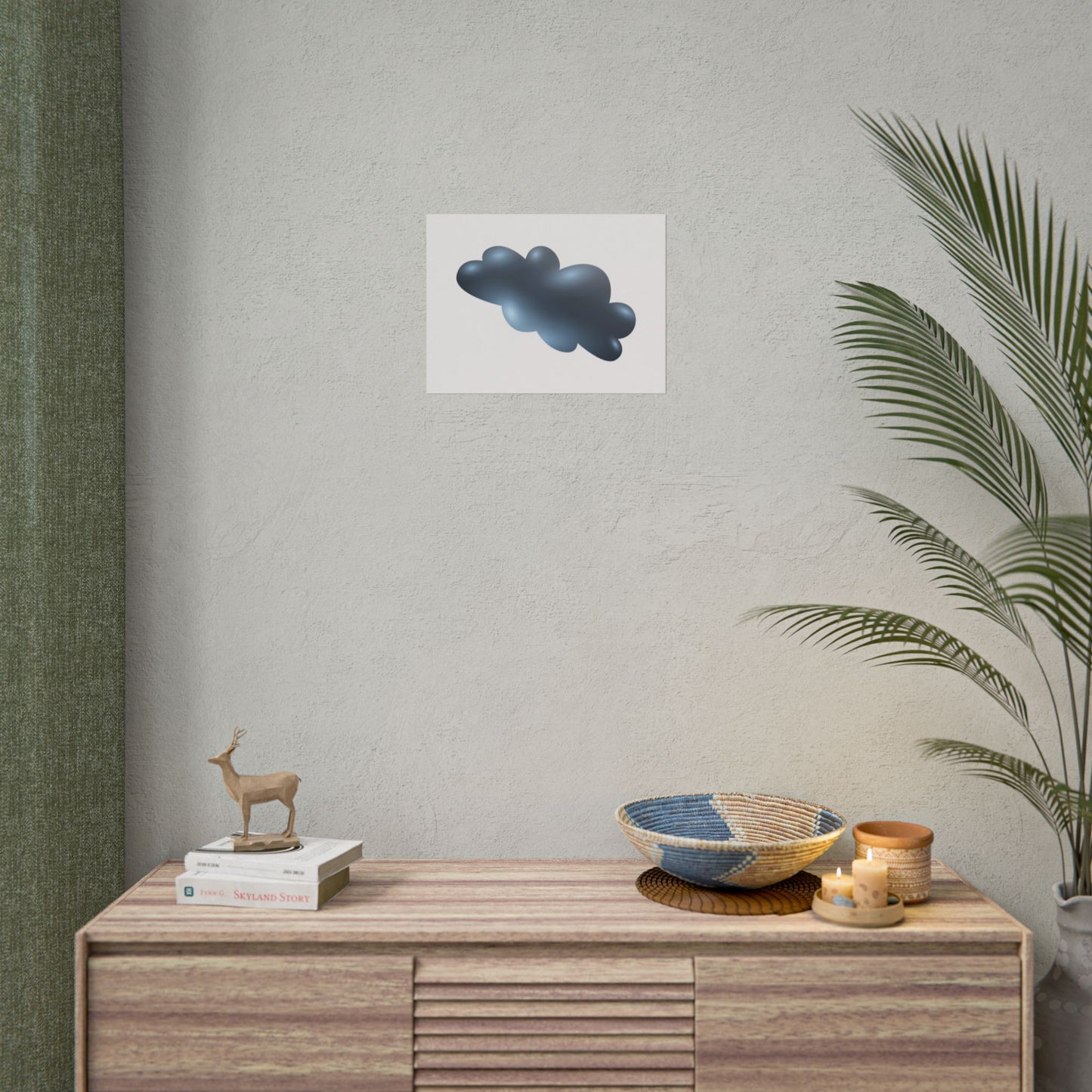 Cloud Art Print, Modern Decor, Minimalist Wall Art, Home Office Decor, Unique Gift, Aesthetic Poster