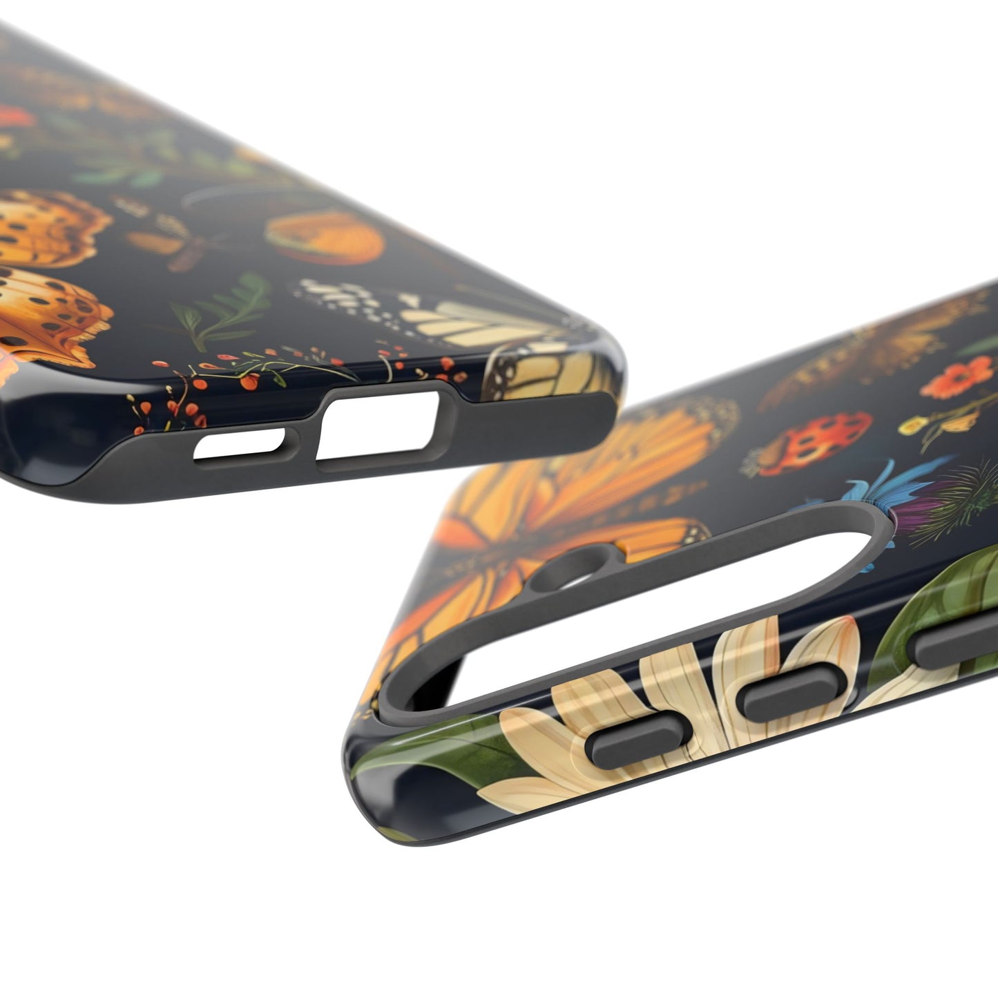 Nature-Inspired Phone Case | Floral Butterfly Design, Tough Phone Cover, Gift for Nature Lovers, Cute Butterfly Case, Home Decor