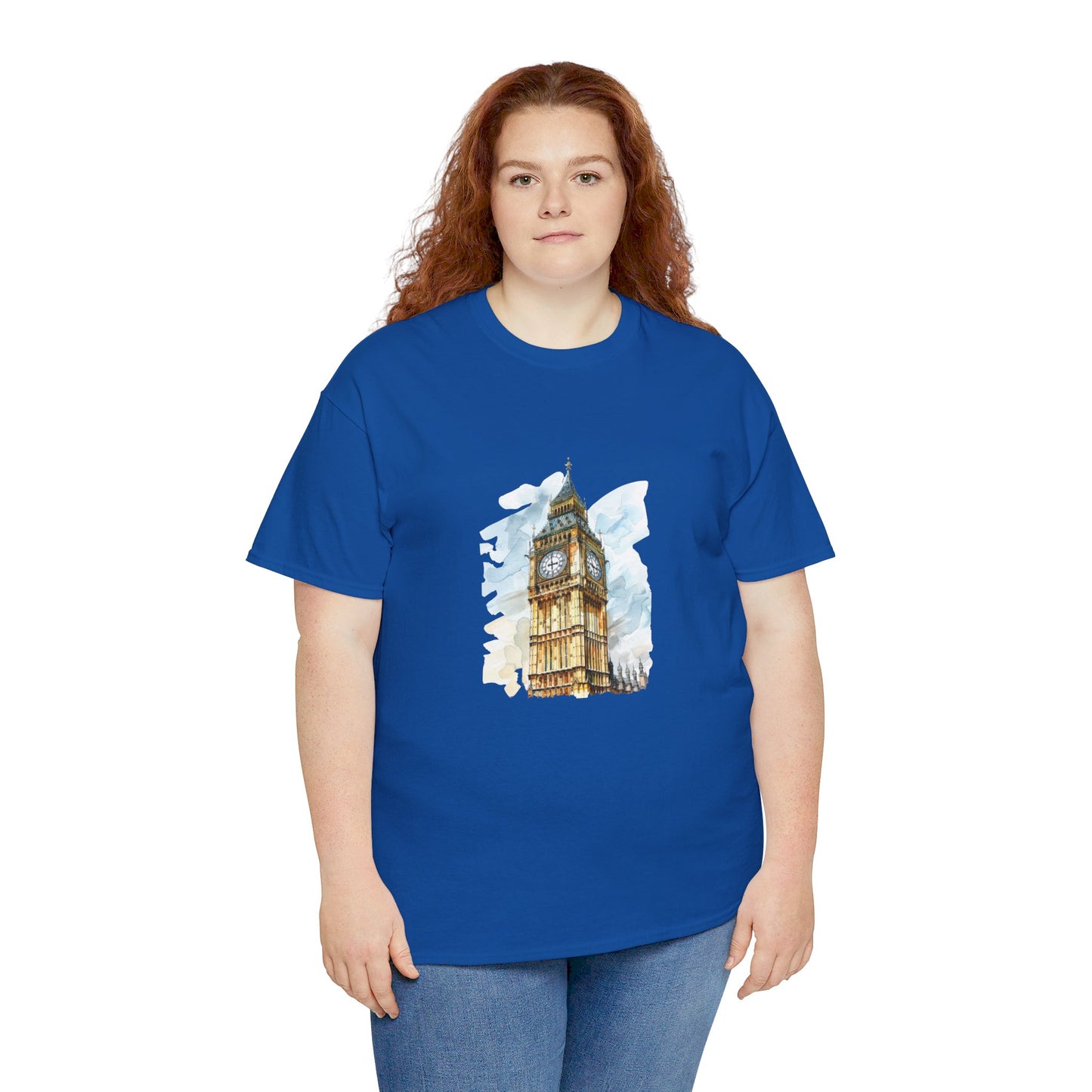 London Clock Tower - Iconic Big Ben Trendy Unisex Heavy Cotton T-Shirt