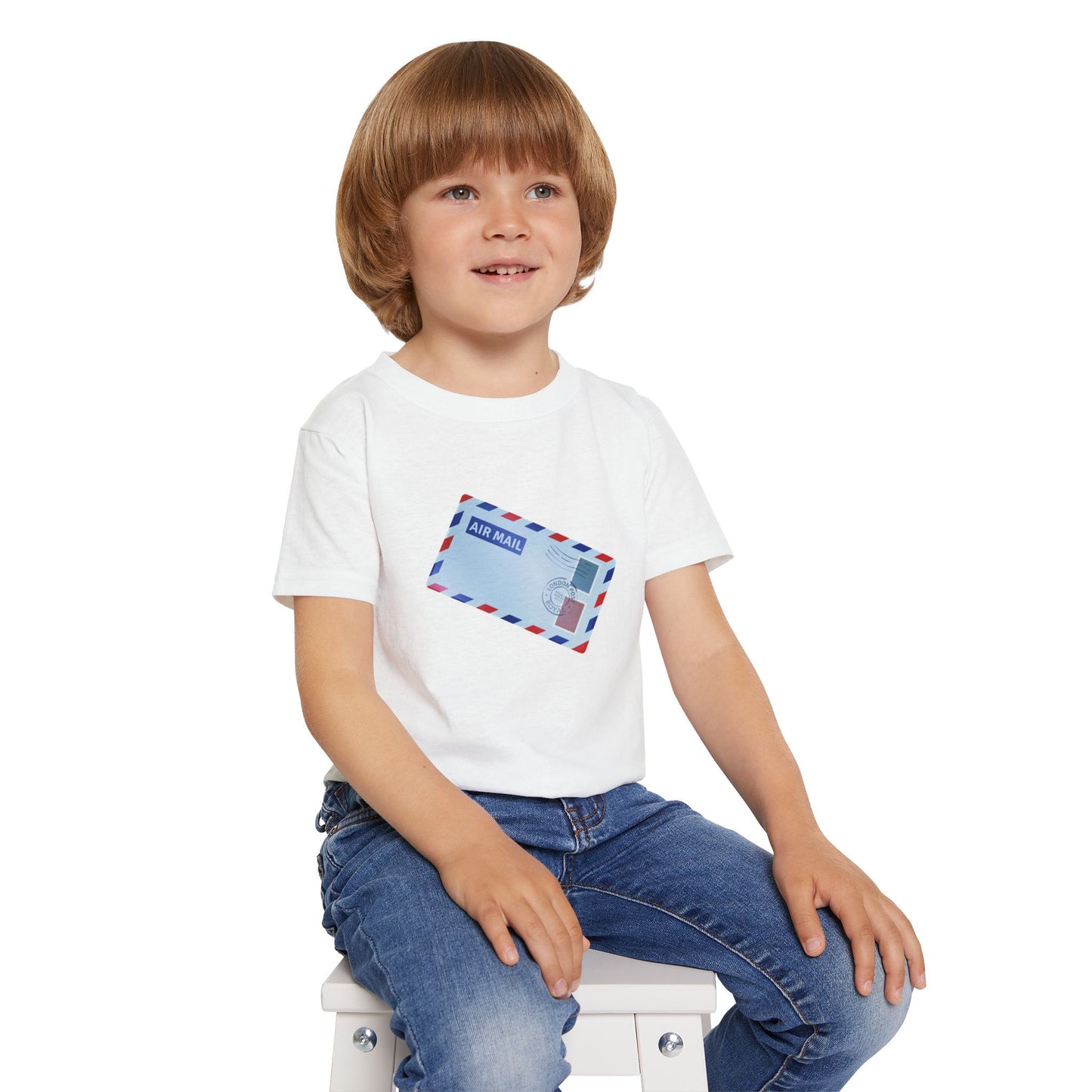 Toddler Air Mail T-Shirt - Cute Aviation Design for Young Explorers