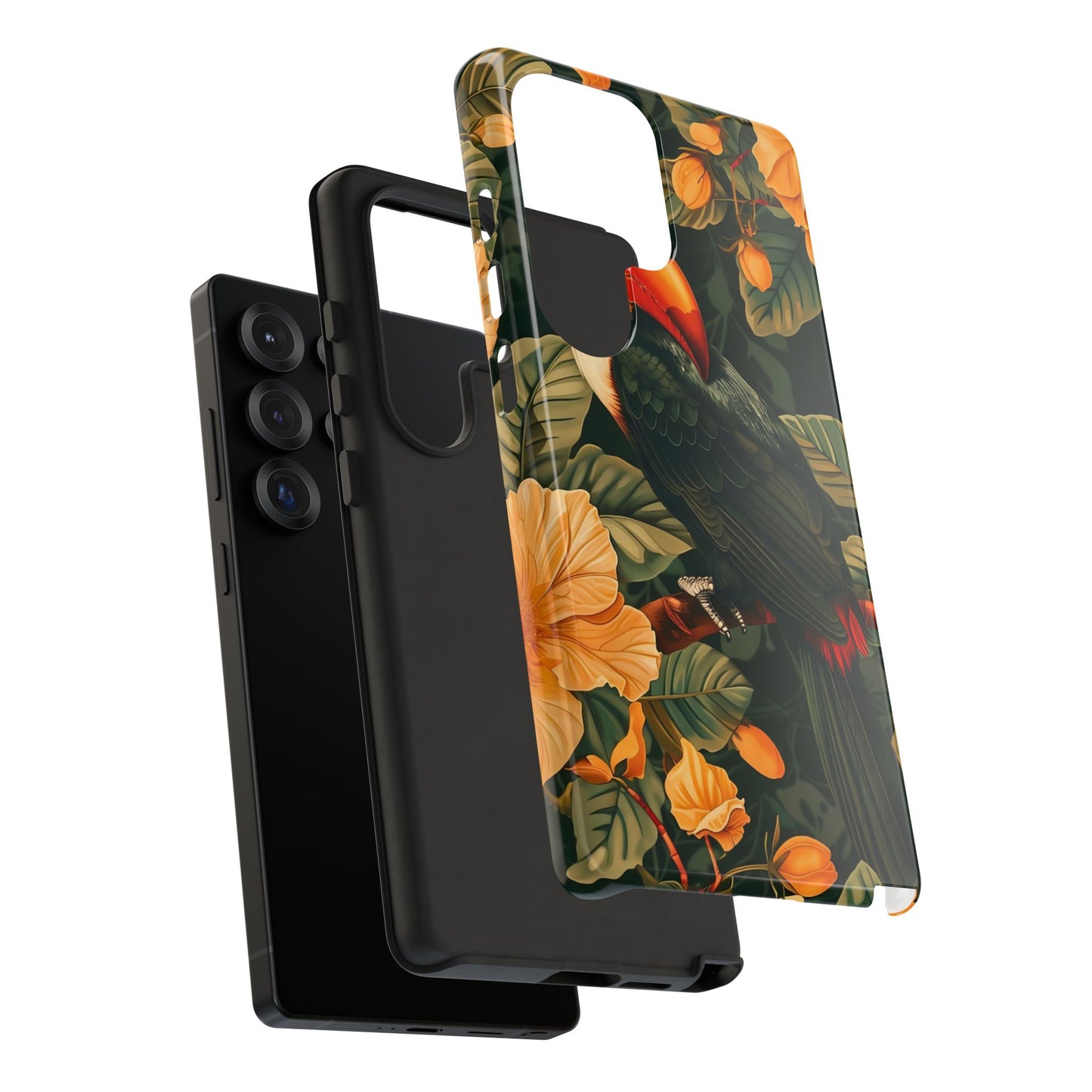 Tropical Toucan Phone Case, Exotic Bird Cover, Nature Lover Gift, Eco-Friendly Design, Customizable Tech Accessory
