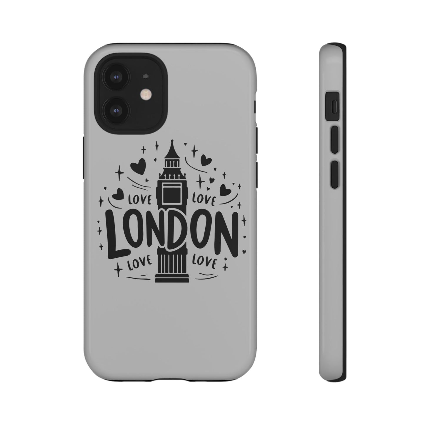 London Love Phone Case, Tough Cases, Stylish Phone Accessories, Unique Gift for Travelers, London Souvenir, Love Design