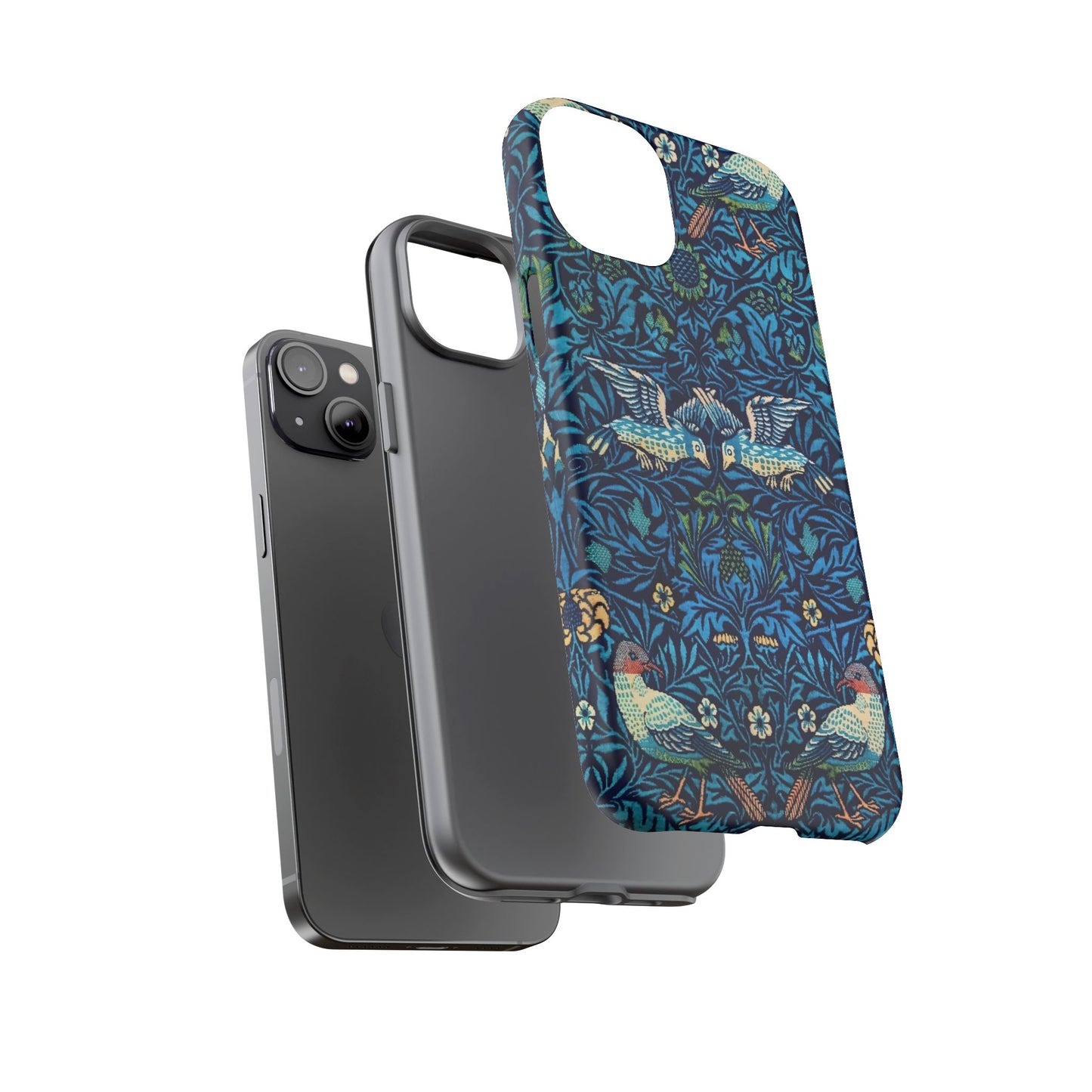 Elegant Bird Pattern Phone Case | Nature Lover Gift, Stylish Mobile Cover, Floral Design, Eco-Friendly, Unique Cell Phone Protector