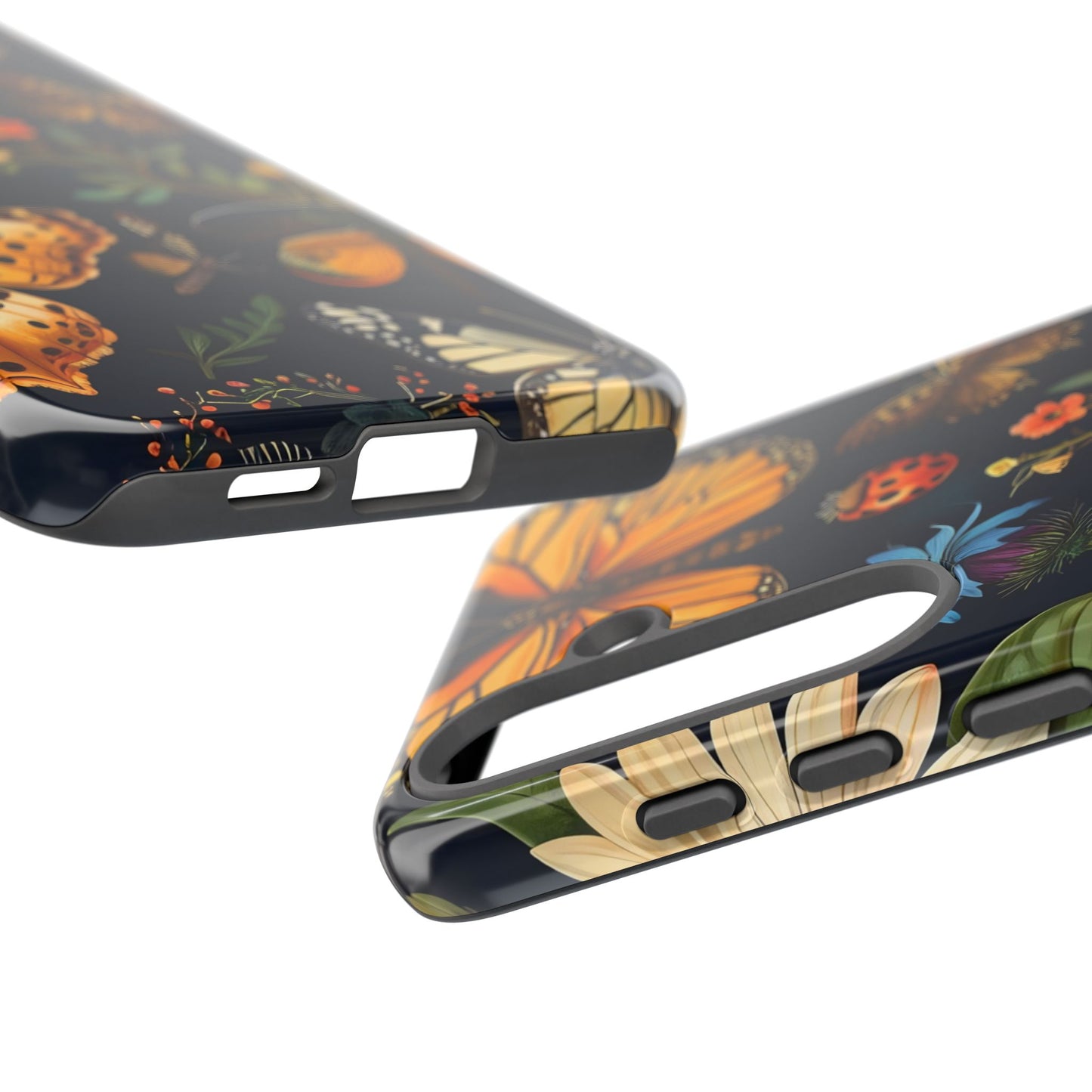 Nature-Inspired Phone Case | Floral Butterfly Design, Tough Phone Cover, Gift for Nature Lovers, Cute Butterfly Case, Home Decor